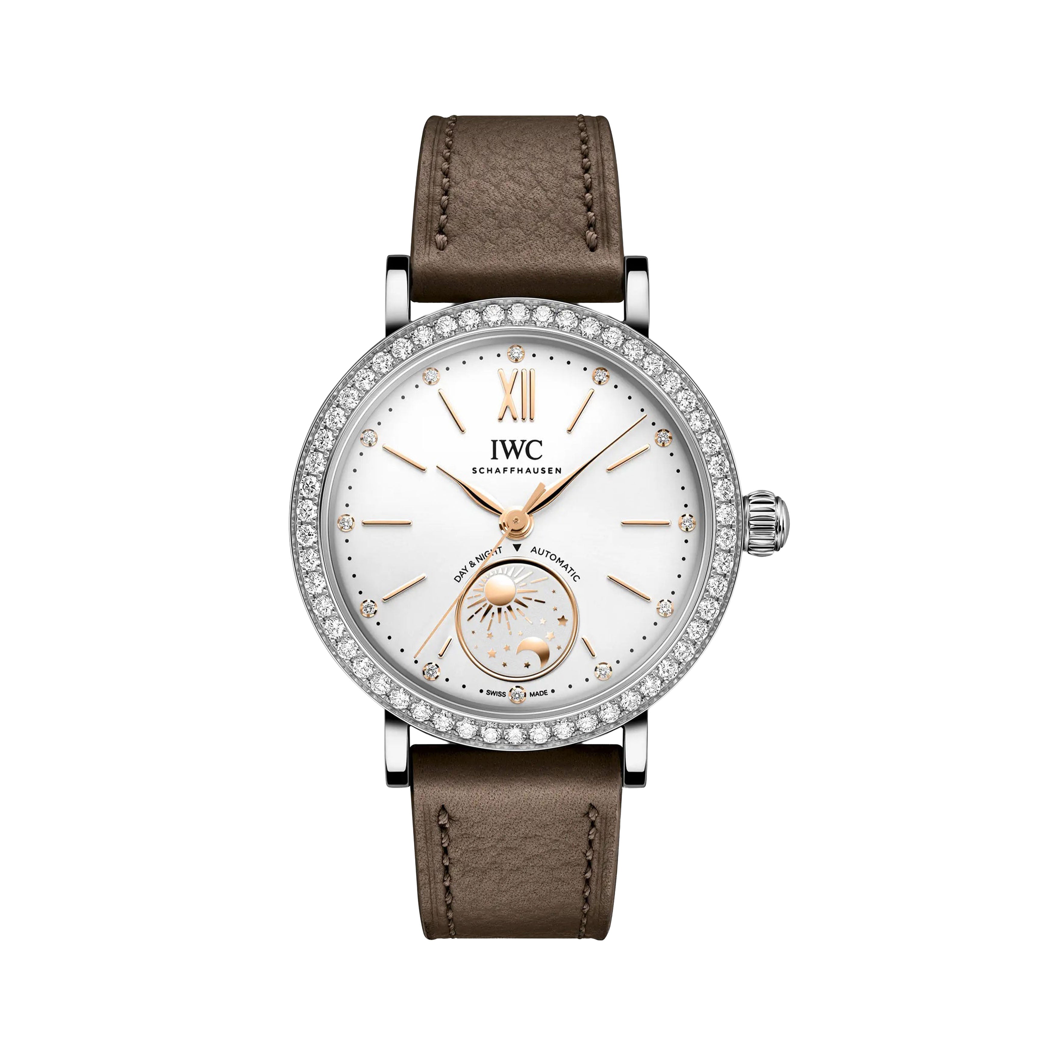 IWC Portofino Automatic Day & Night 34 Watch, 34mm Silver Dial, IW659803