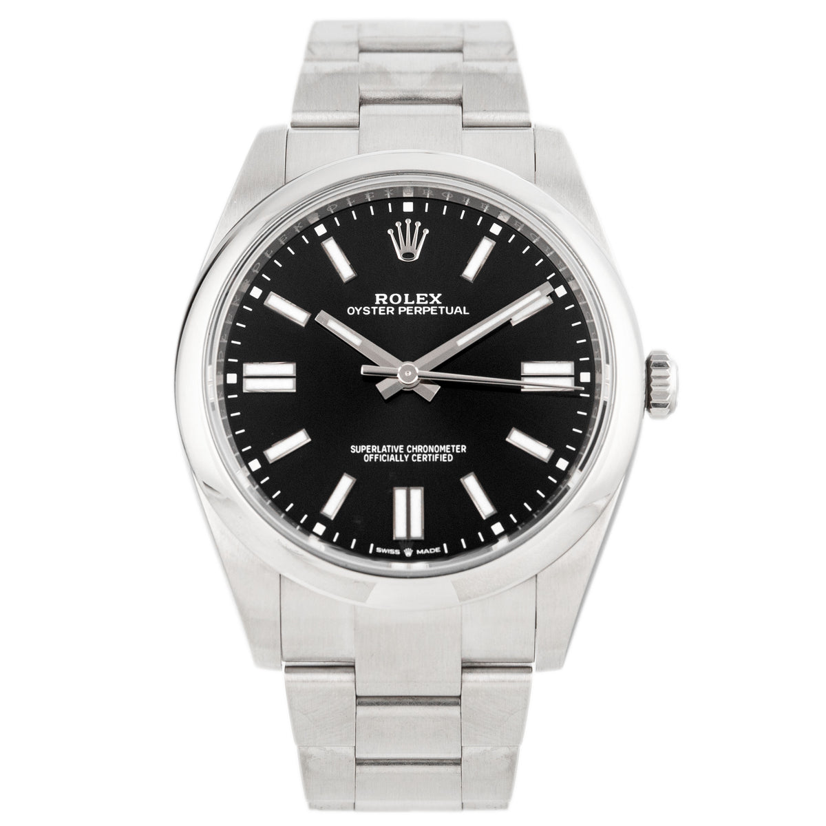 Rolex Oyster Perpetual 41 Stainless Steel Black Dial 41mm 124300 Full Set