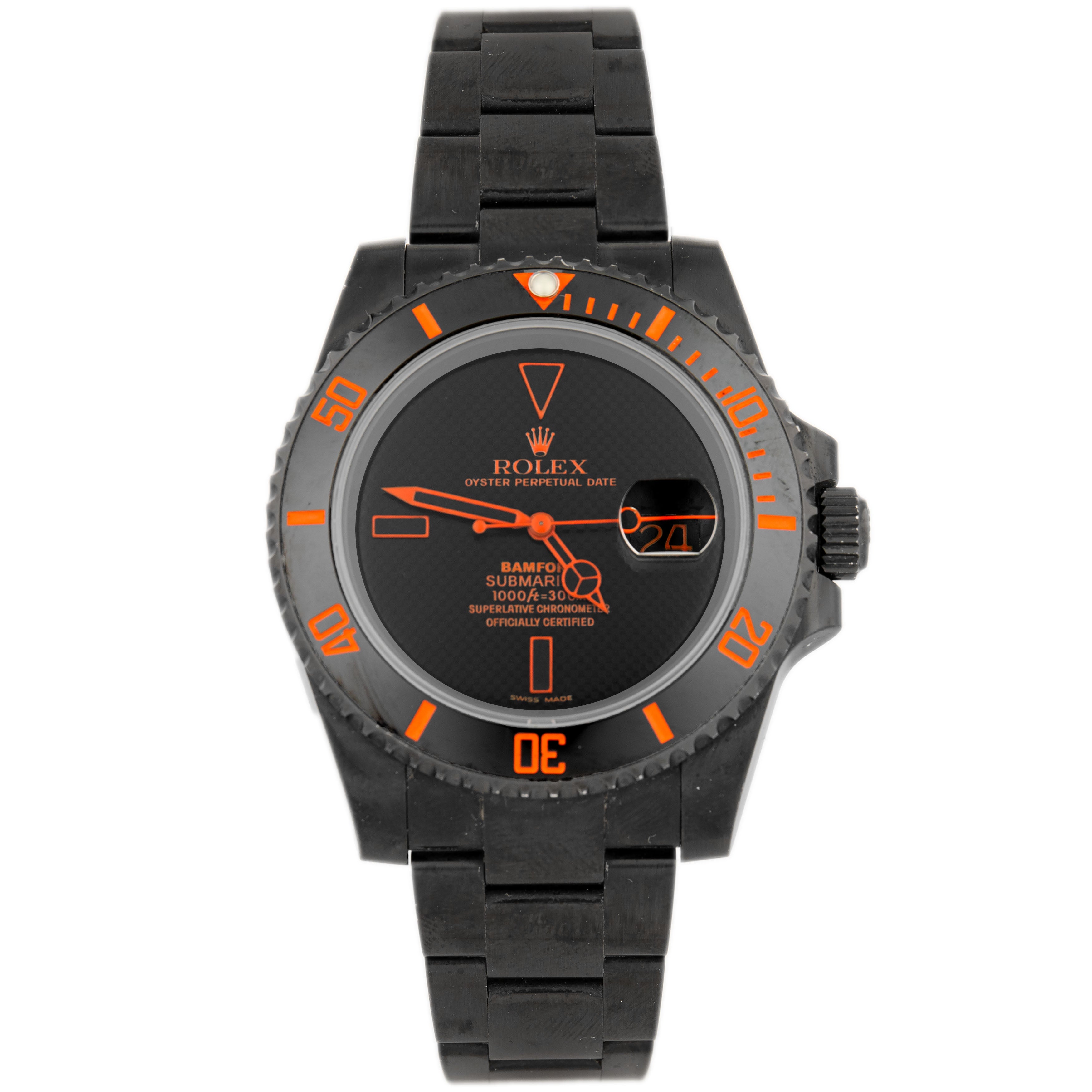 Rolex Bamford Submariner Date Stainless Steel Black Dial 40mm 116610