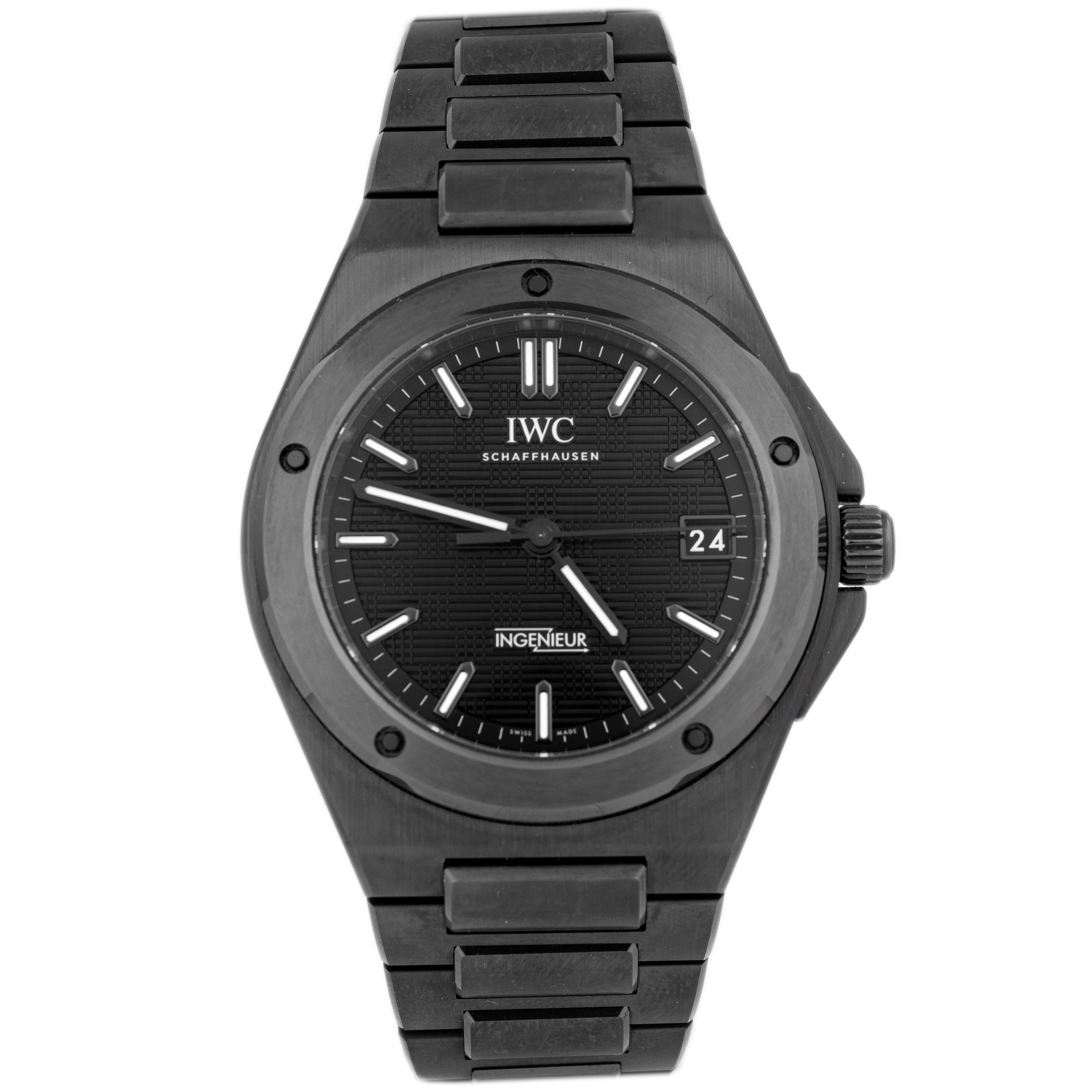 IWC Ingenieur Automatic 42 Ceramic Black Dial 42mm IW338903 Full Set