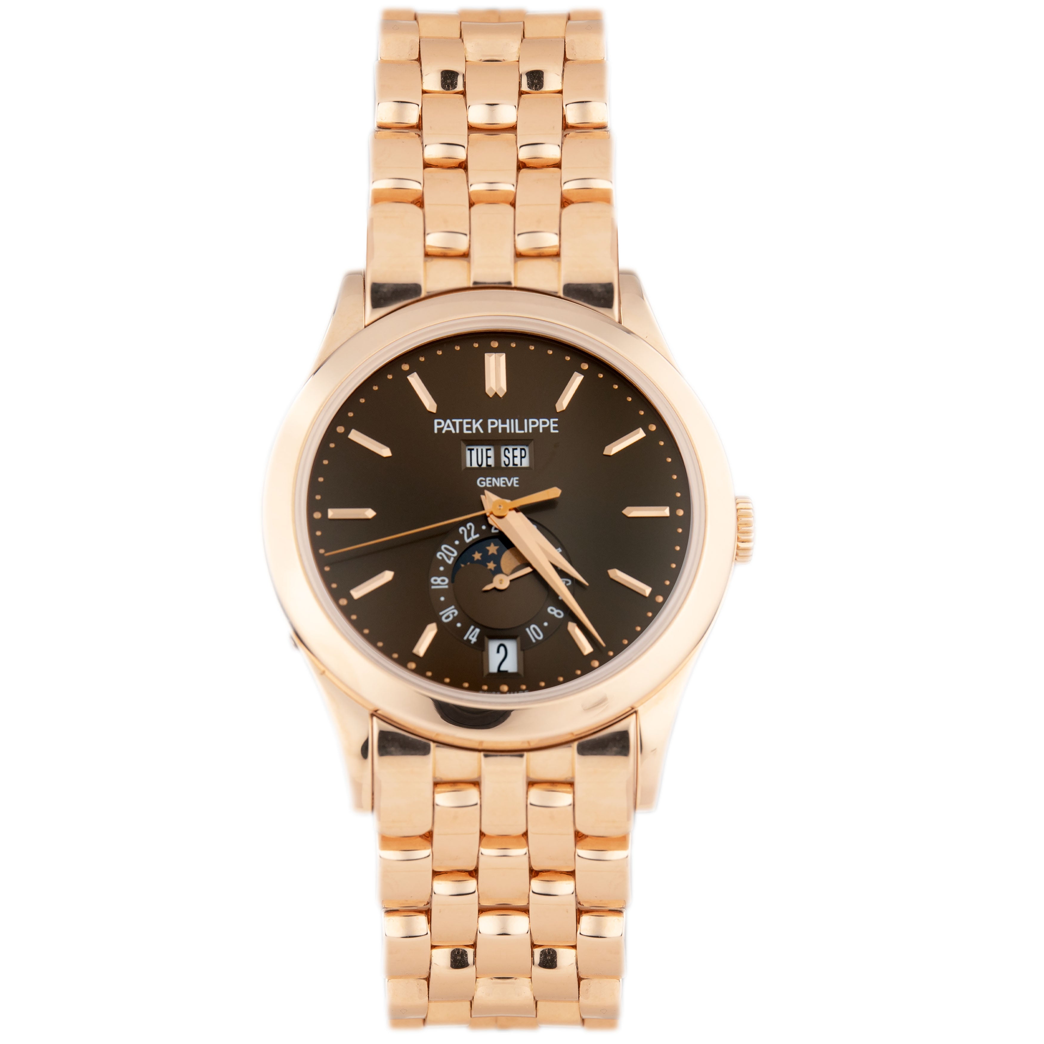 Patek Philippe Complications Annual Calendar Rose Gold Brown Dial 38.5mm 5396R Full Set