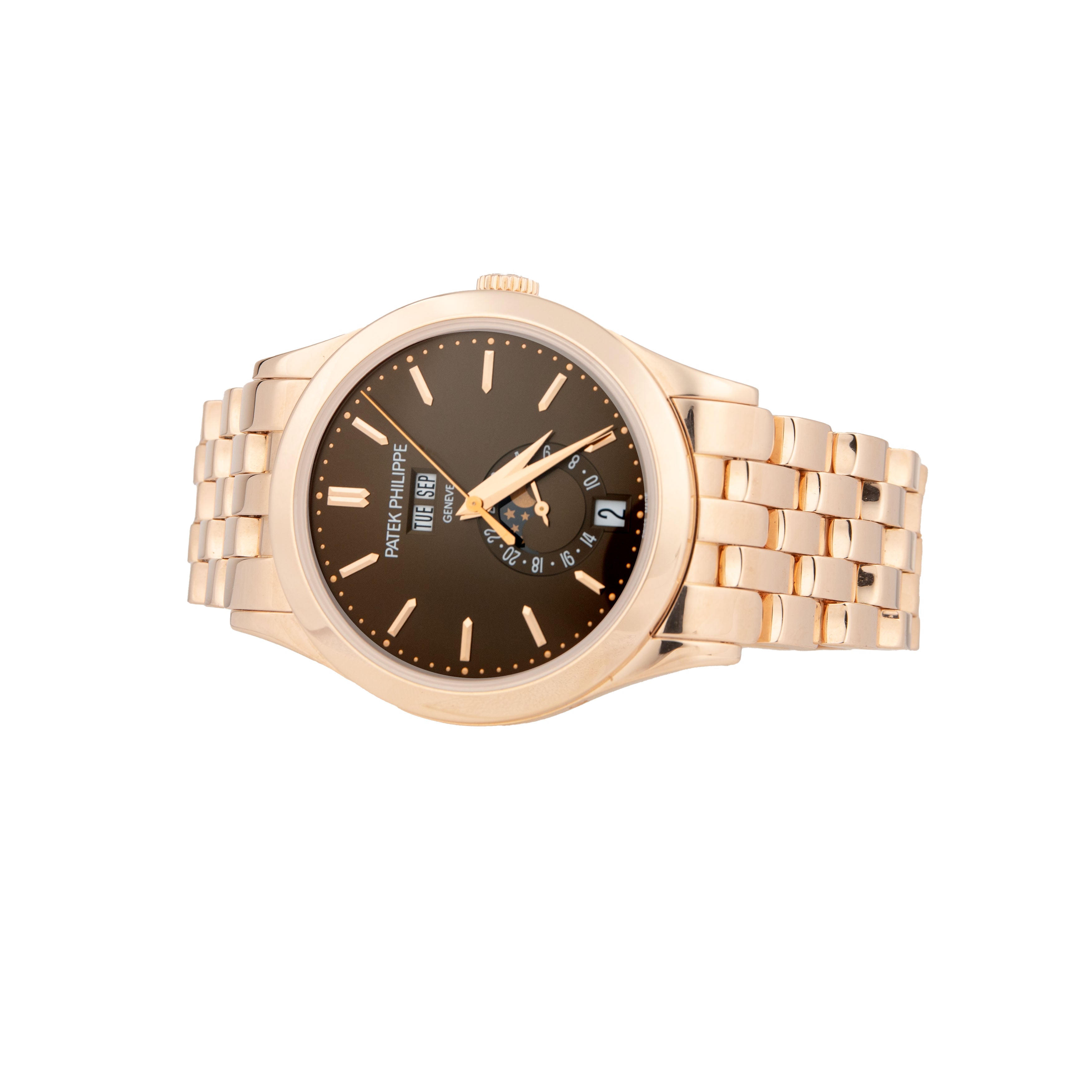 Patek Philippe Complications Annual Calendar Rose Gold Brown Dial 38.5mm 5396R Full Set