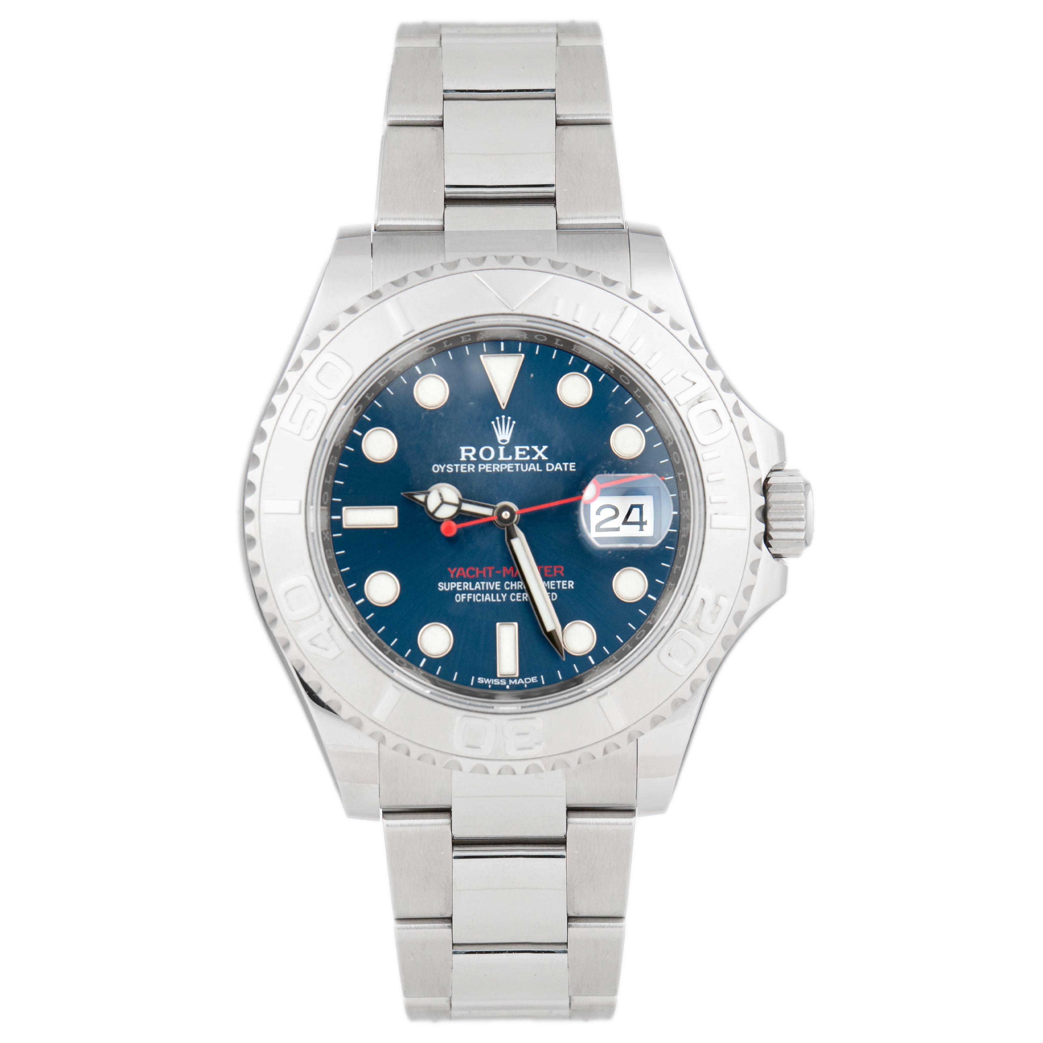 Rolex Yacht-Master 40 Stainless Steel Blue Dial 40mm 116622 Full Set