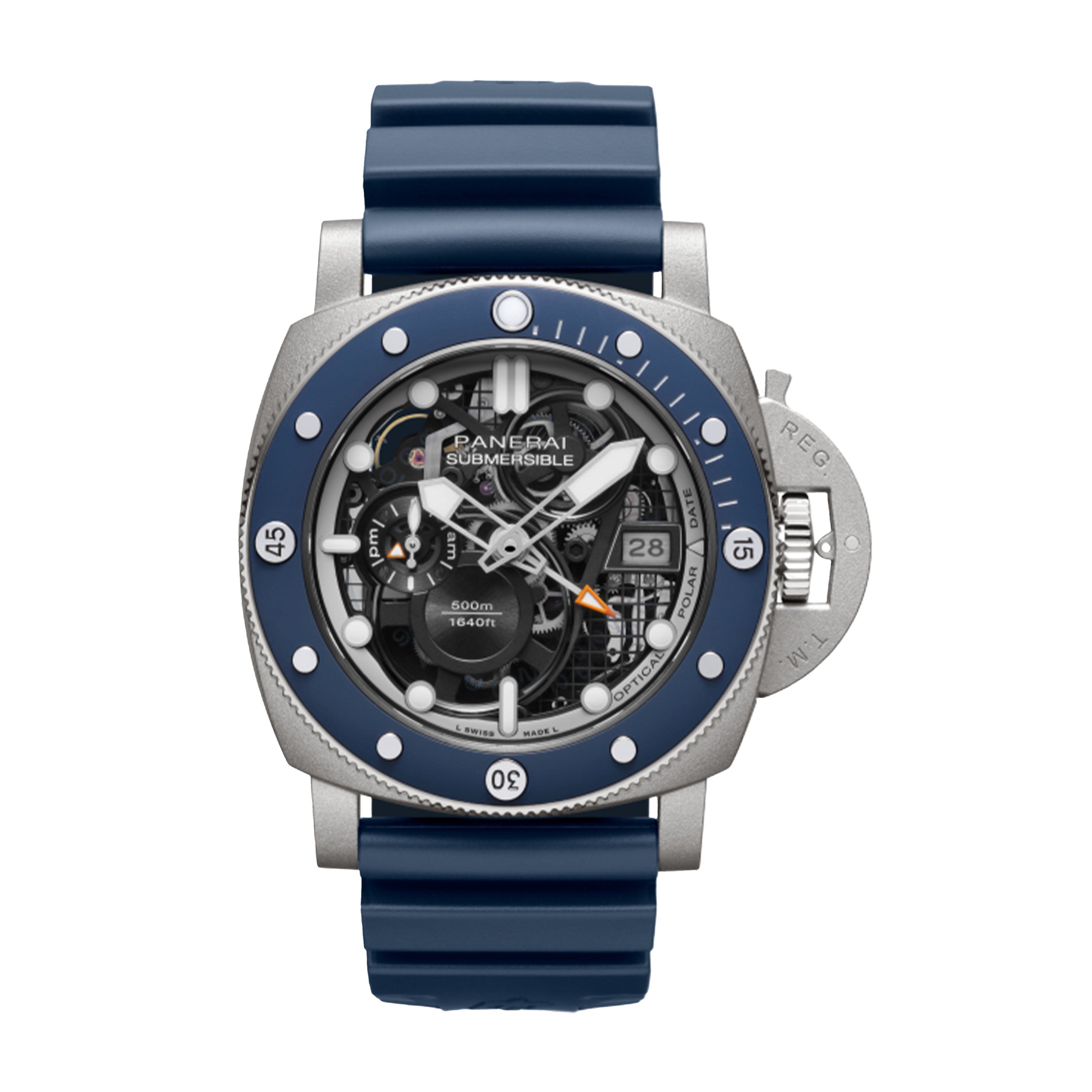 Panerai Submersible GMT Watch, 47mm Skeleton Dial, PAM01495