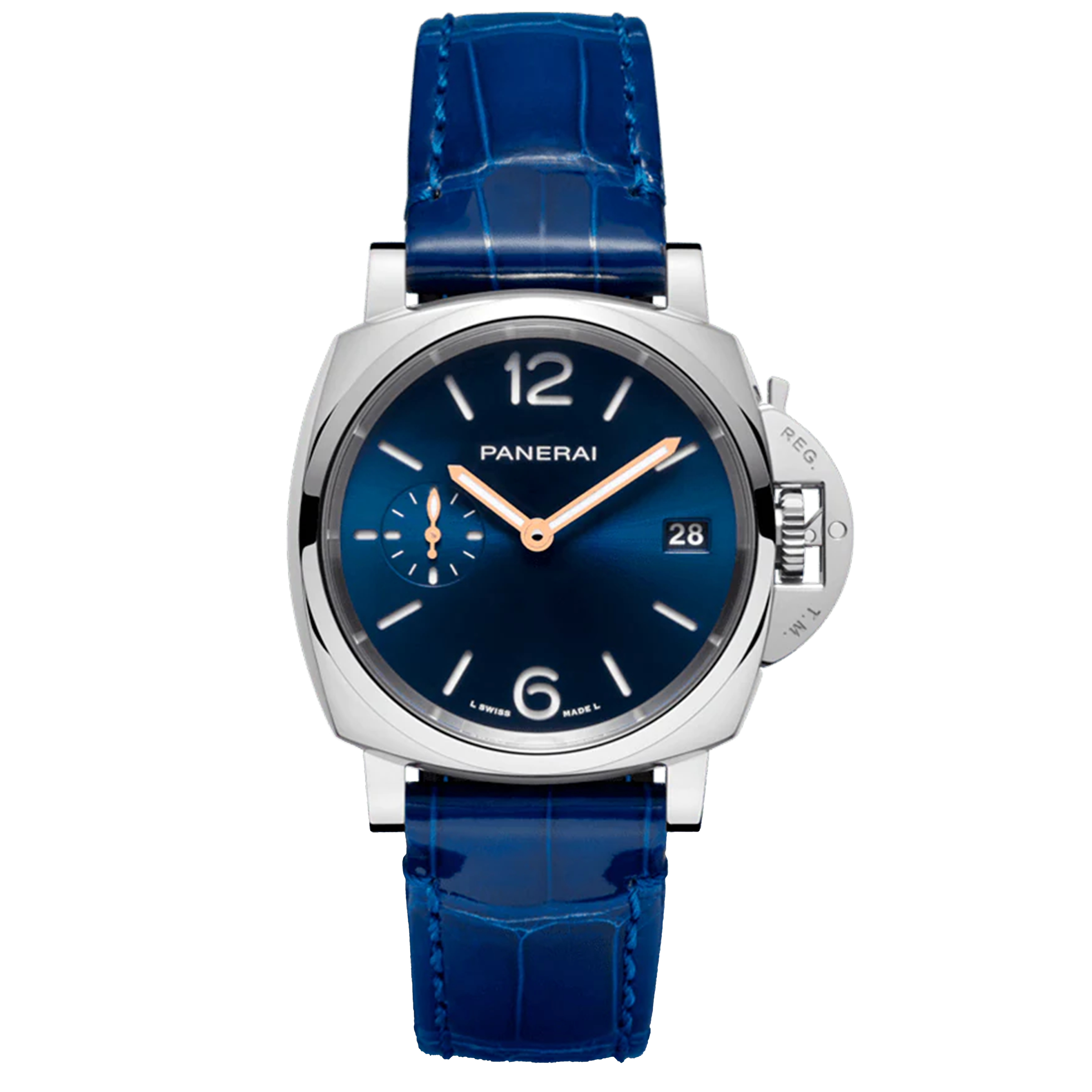 Panerai Luminor Due Watch, 38mm Blue Dial, PAM01551