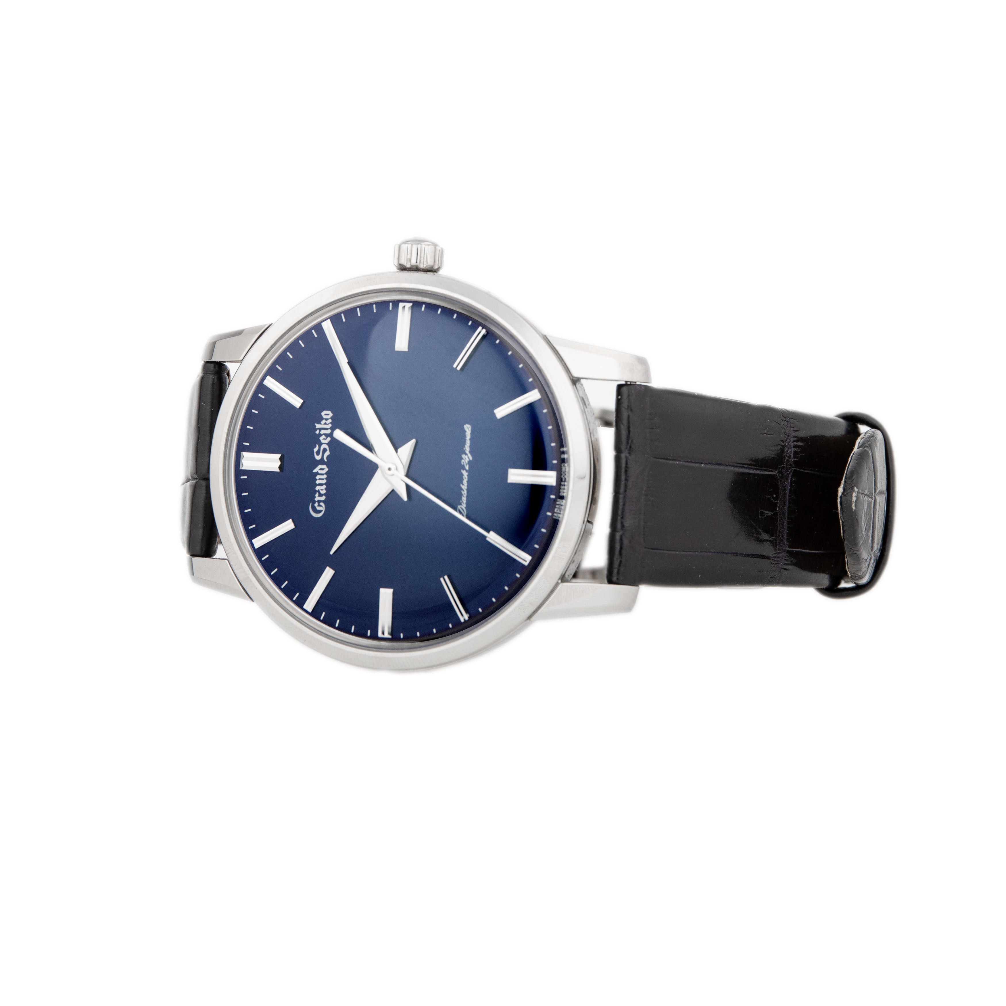 Grand Seiko Elegance Collection Titanium Blue Dial 38mm SBWG259 Full Set