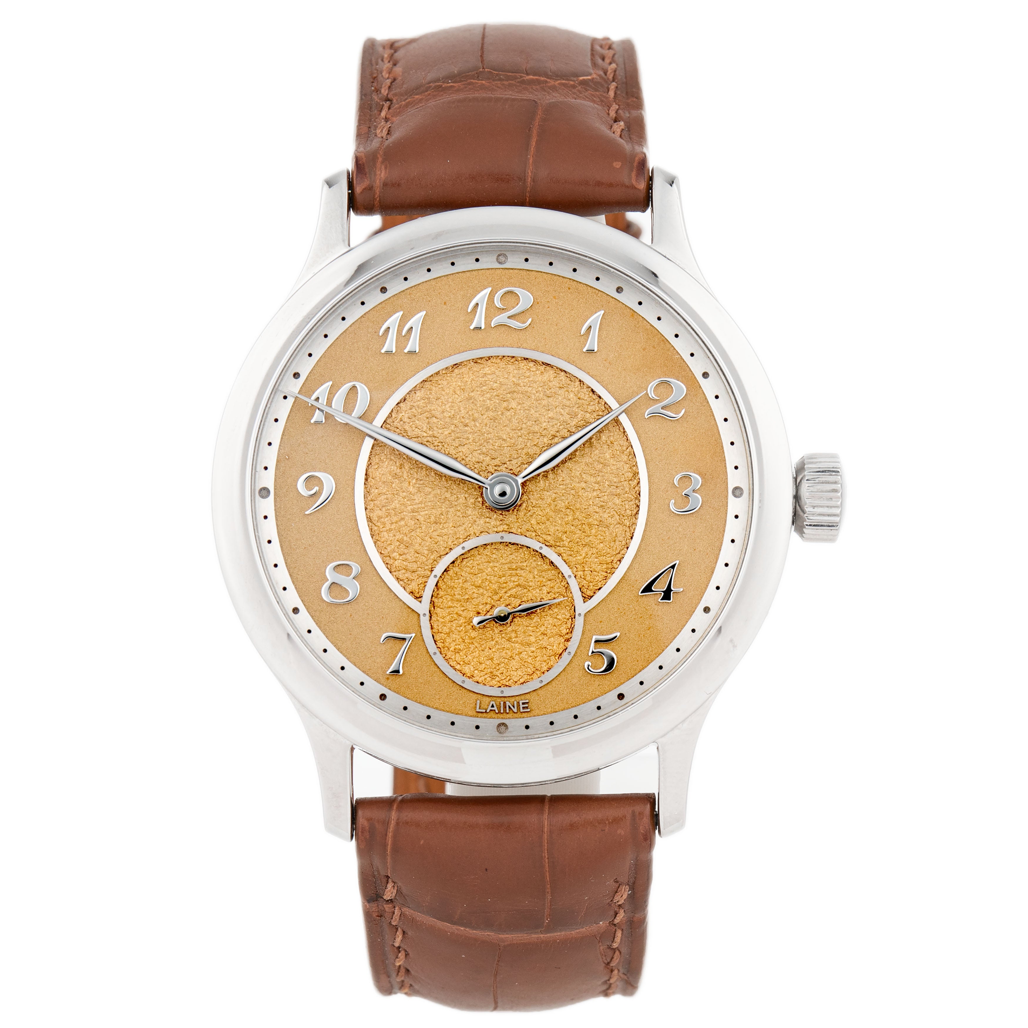 Laine V38 Stainless Steel Salmon Dial 38mm V38 Full Set