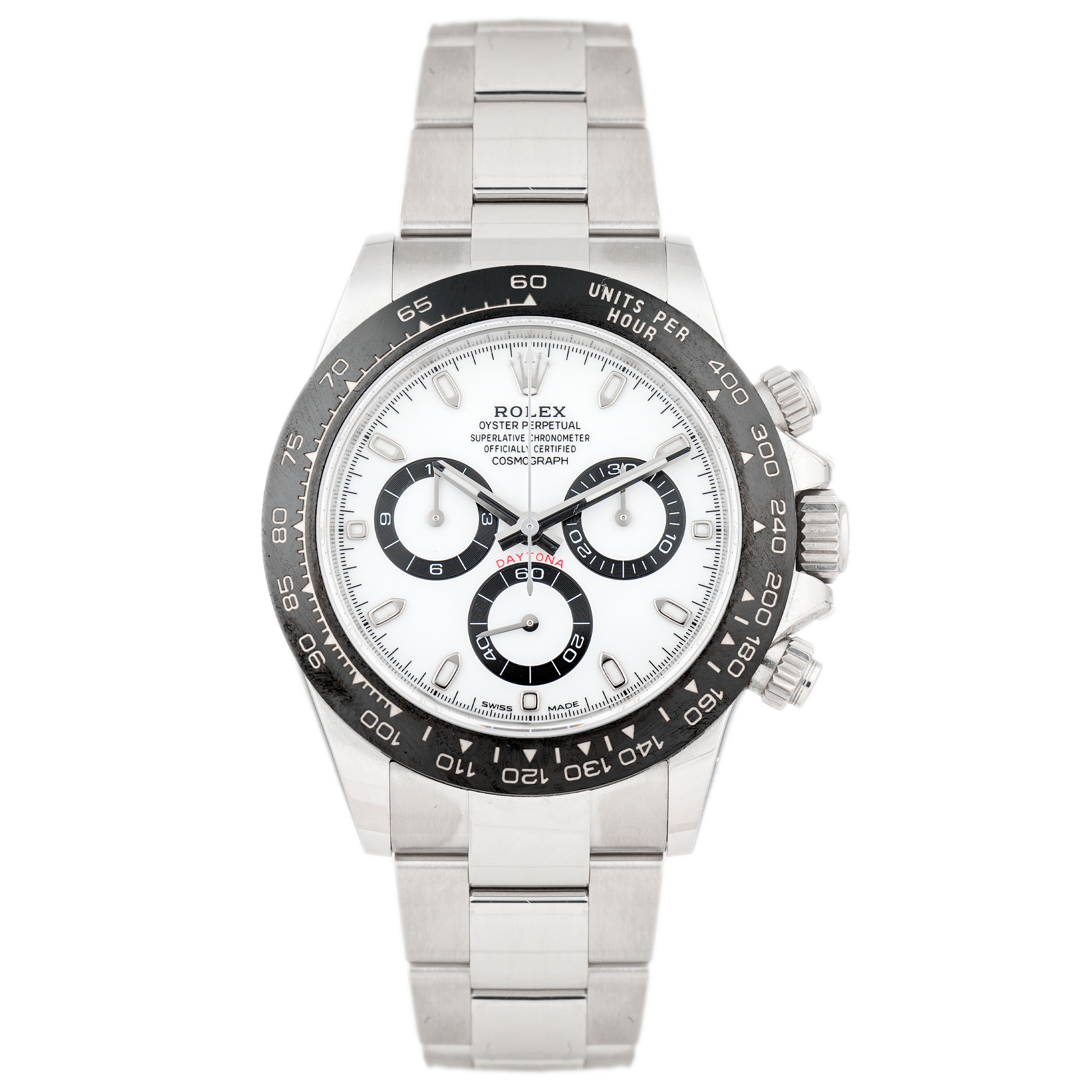 Rolex Daytona Cosmograph Stainless Steel White Dial 40mm 116500LN Full Set