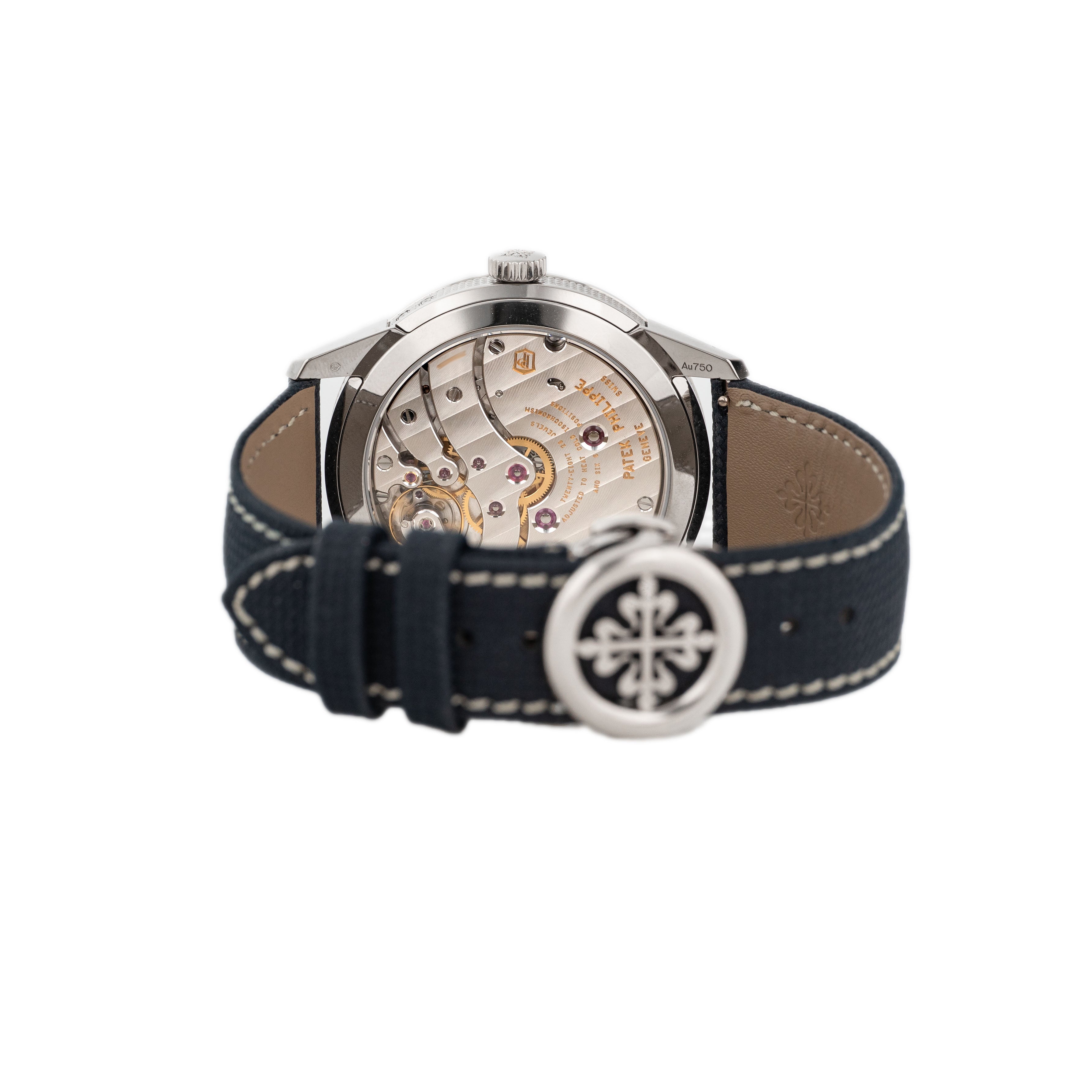 Patek Philippe Complications Calatrava White Gold Blue Dial 41mm 5328G-001 Full Set