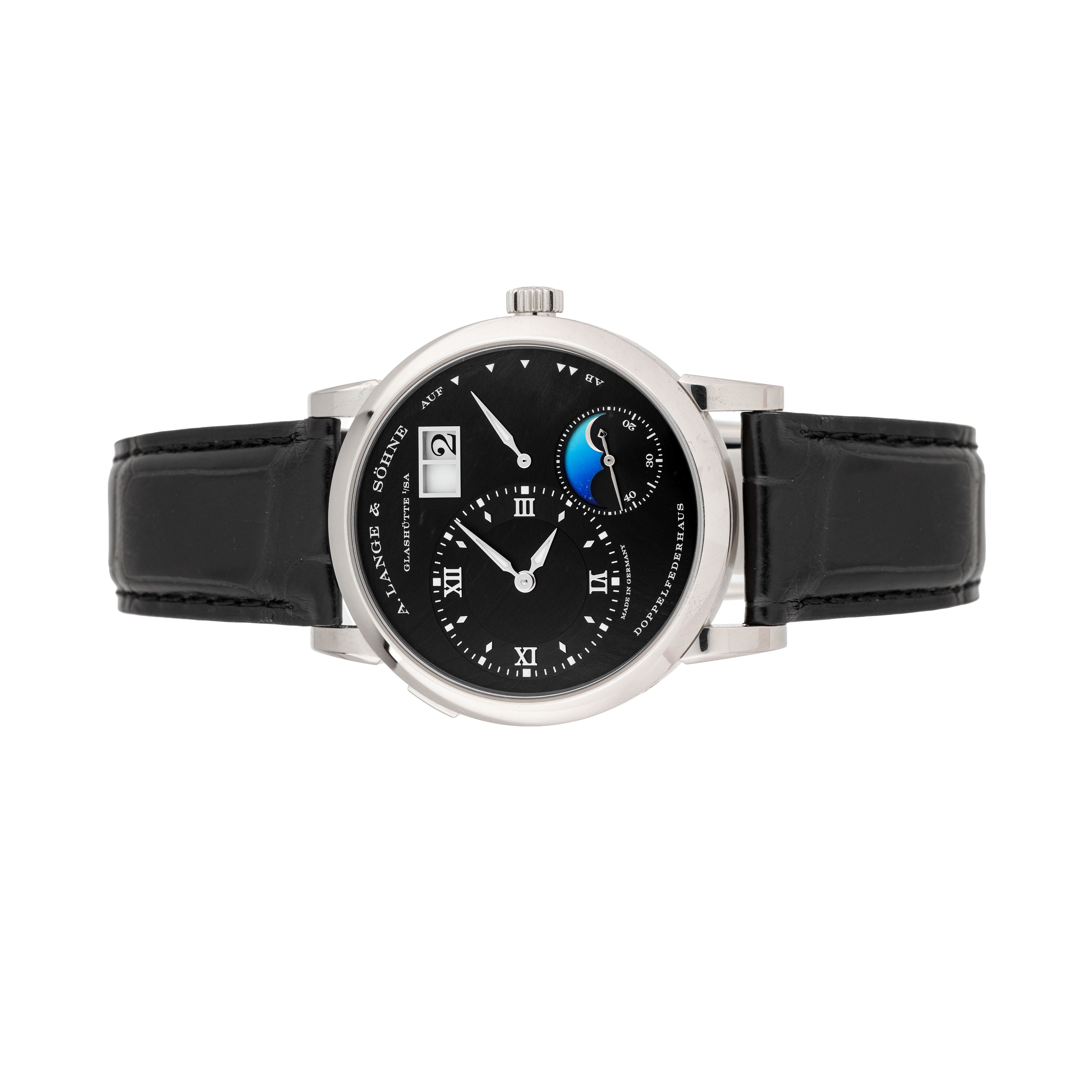 A Lange Sohne Lange 1 Moonphase White Gold 38.5 192.029 Full Set