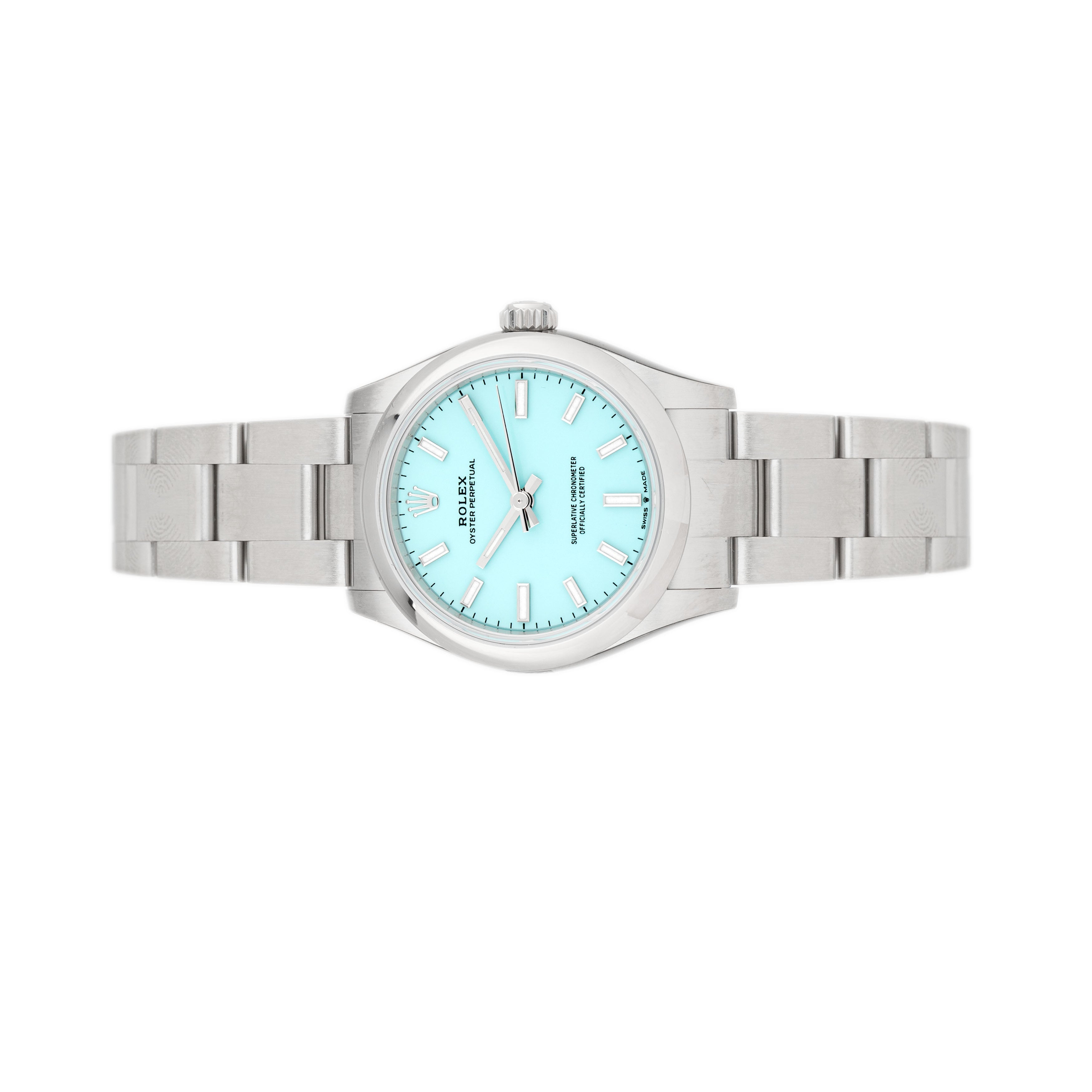 Rolex Oyster Perpetual 31 Stainless Steel Blue Dial 31mm 277200 Full Set