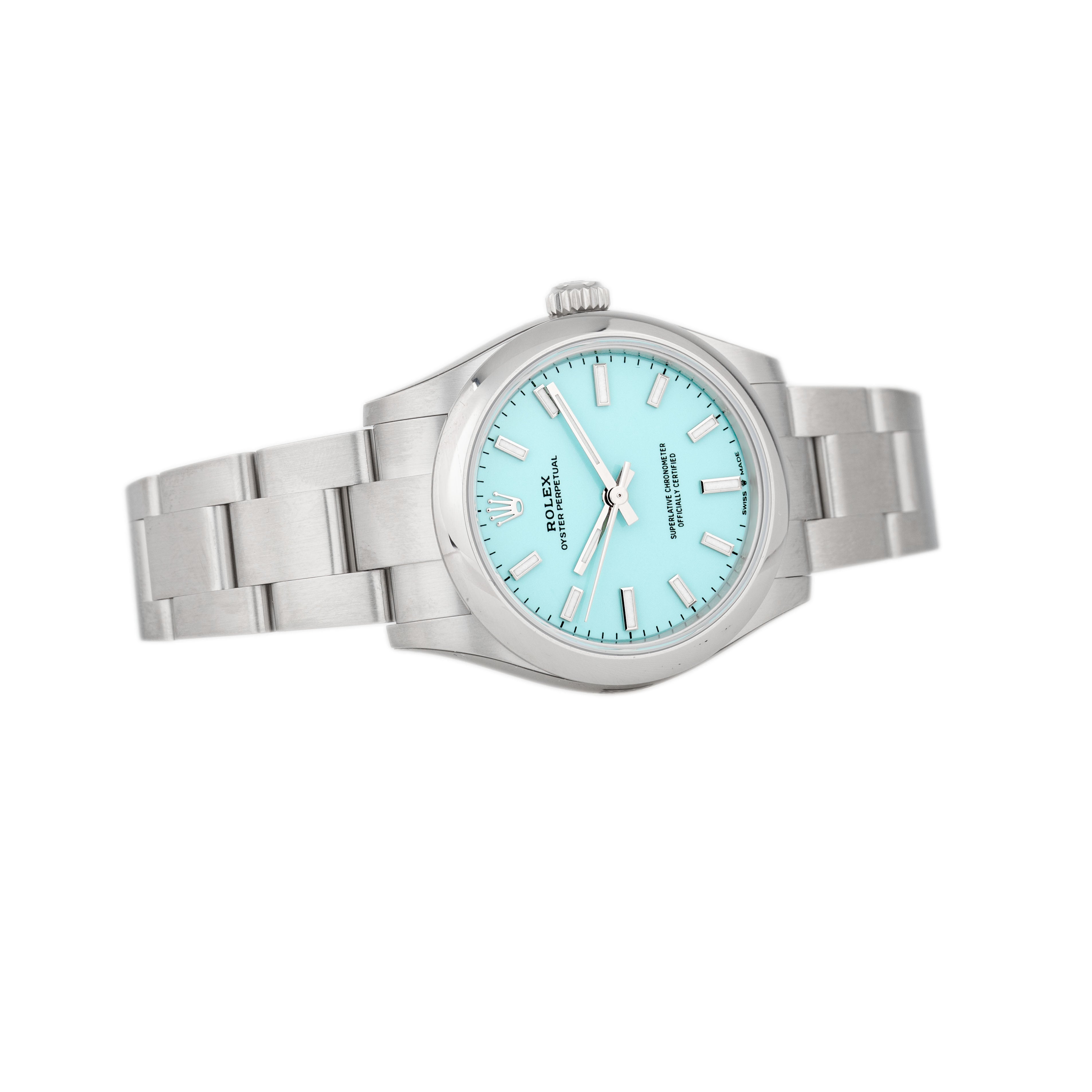 Rolex Oyster Perpetual 31 Stainless Steel Blue Dial 31mm 277200 Full Set