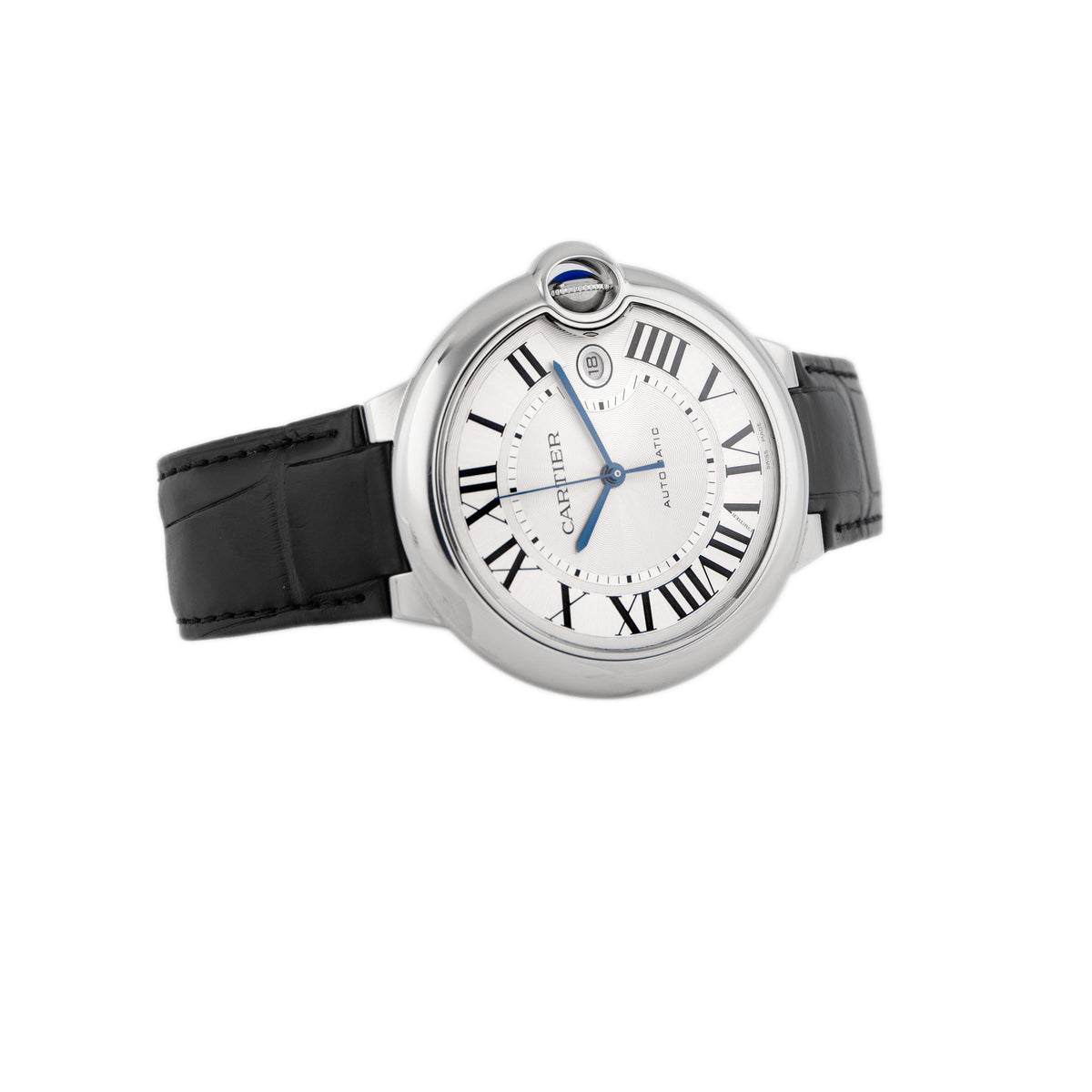 Cartier Ballon Bleu De Cartier Stainless Steel Silver Dial 44.1mm WSBB0026