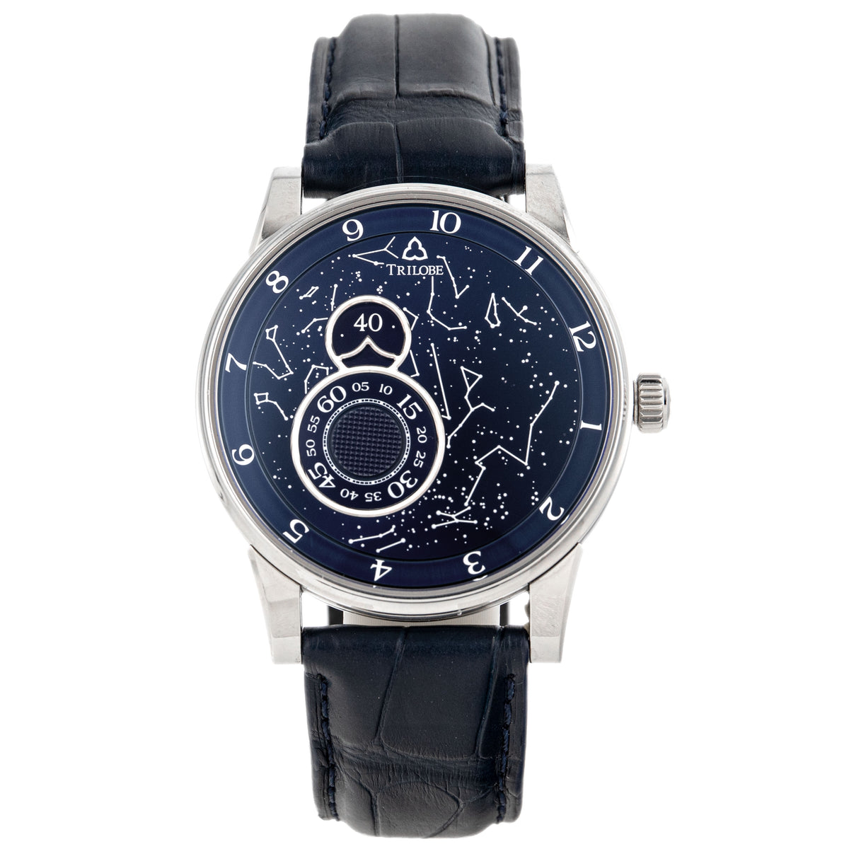 Trilobe Nuit Fantastique Secret Titanium Blue Dial 40.5mm NF05SB Full Set