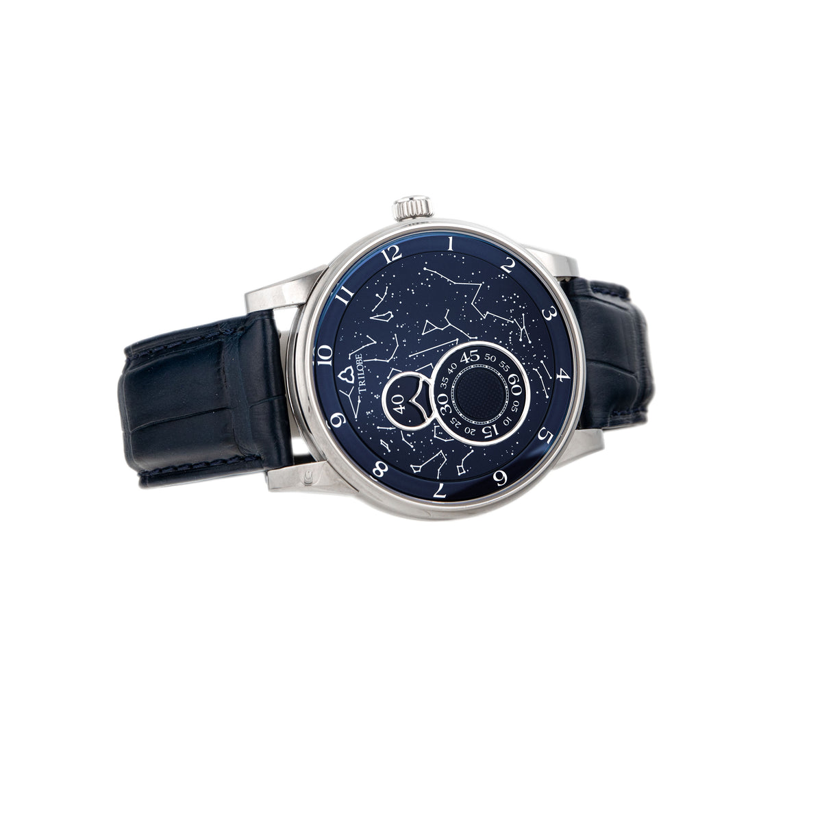 Trilobe Nuit Fantastique Secret Titanium Blue Dial 40.5mm NF05SB Full Set
