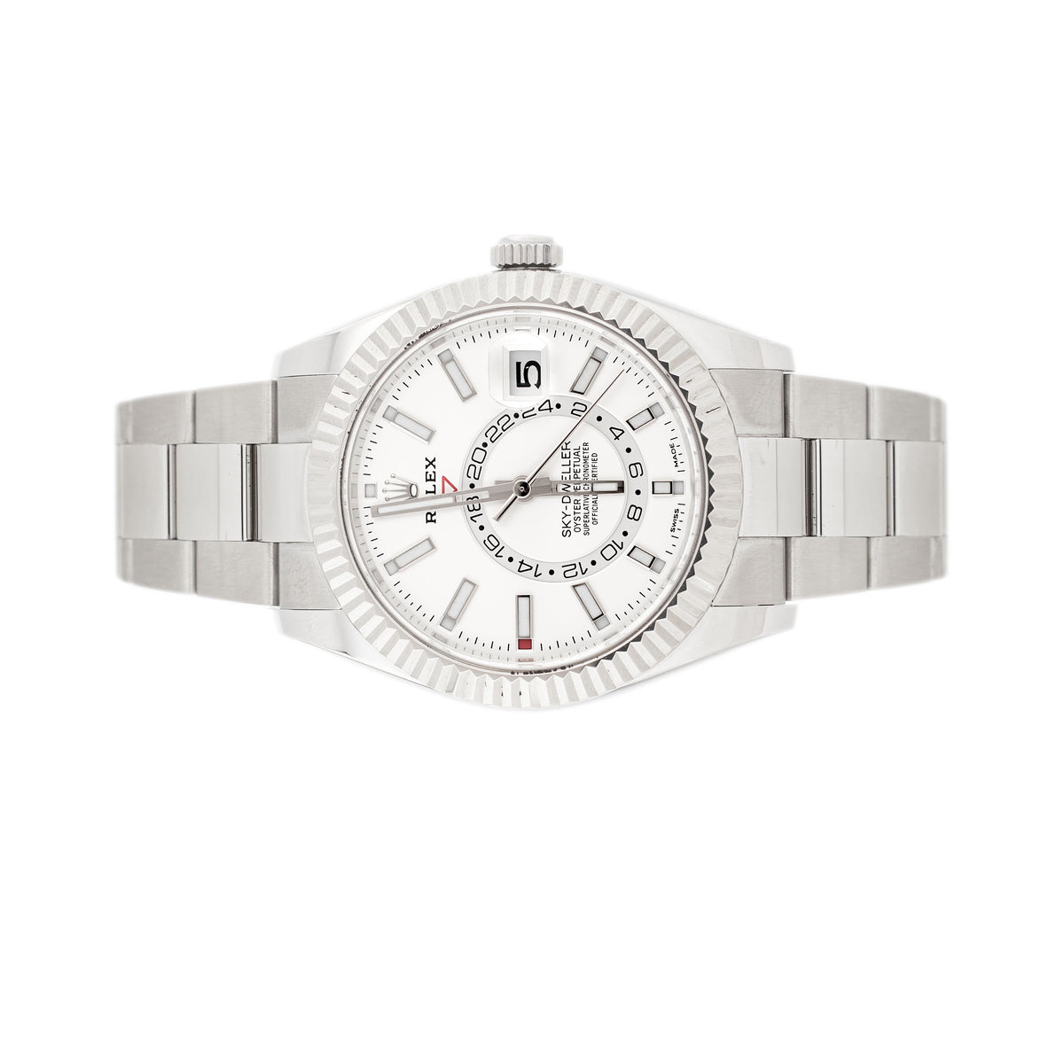Rolex Sky-Dweller Stainless Steel White Dial 42mm Oyster 336934 Full Set