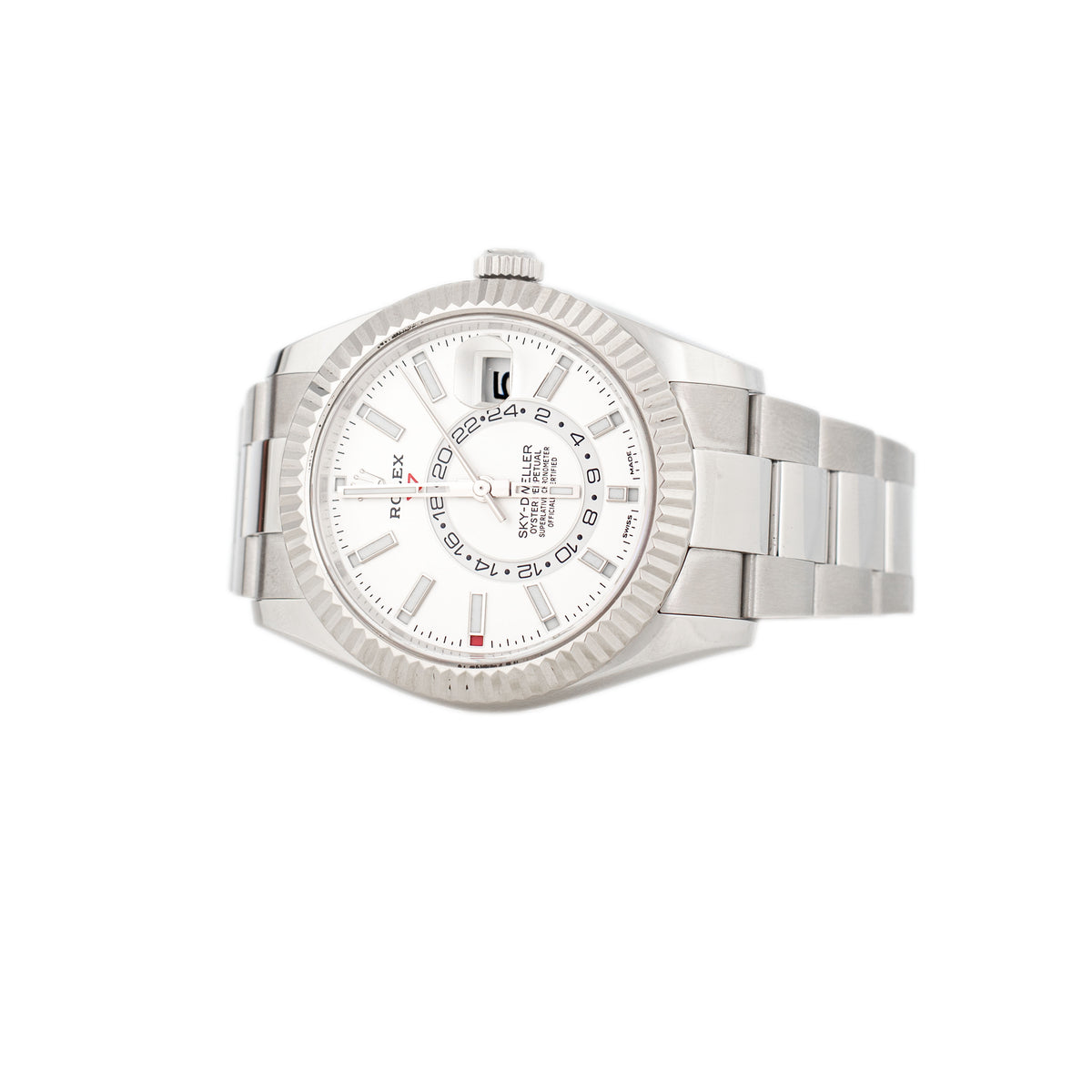 Rolex Sky-Dweller Stainless Steel White Dial 42mm Oyster 336934 Full Set