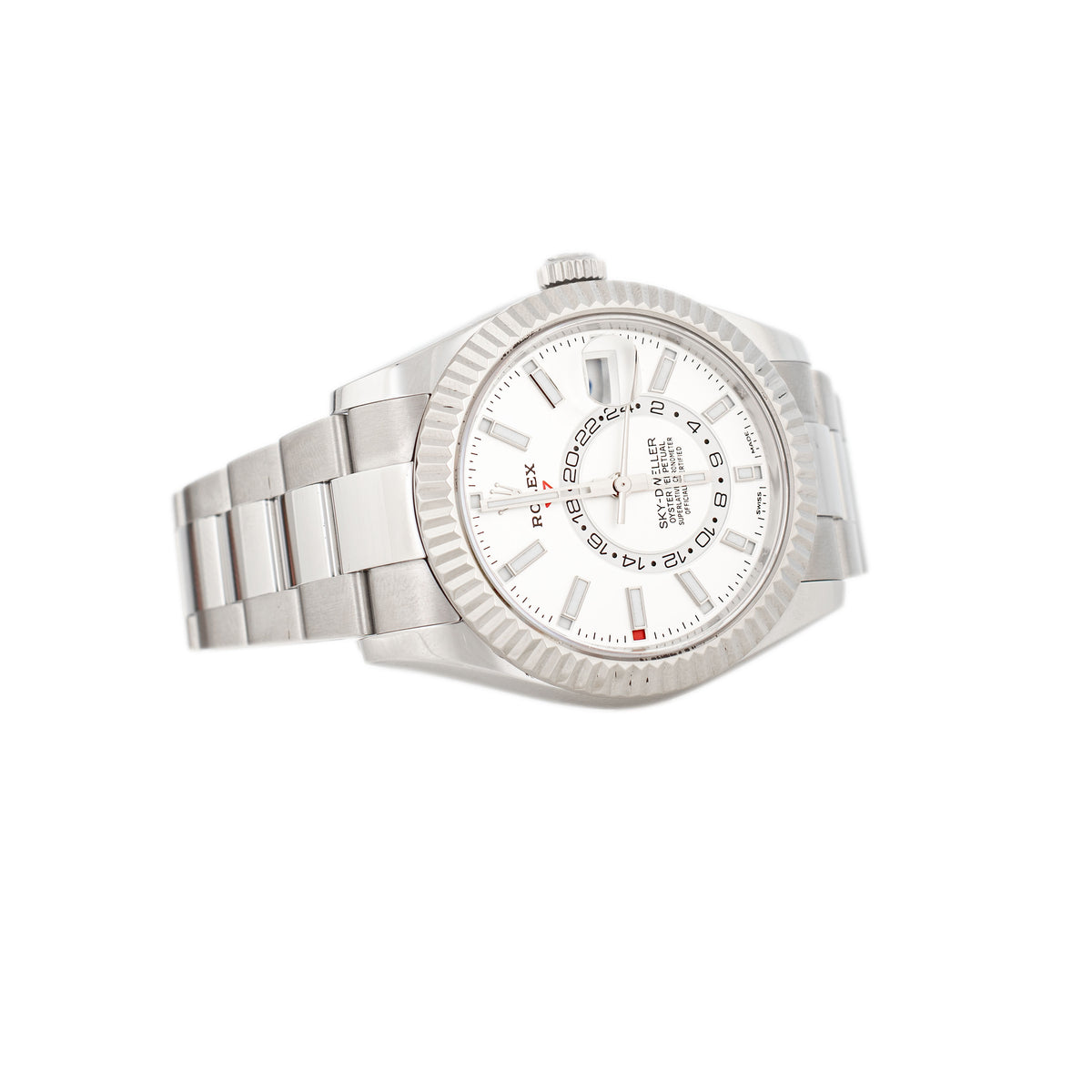 Rolex Sky-Dweller Stainless Steel White Dial 42mm Oyster 336934 Full Set