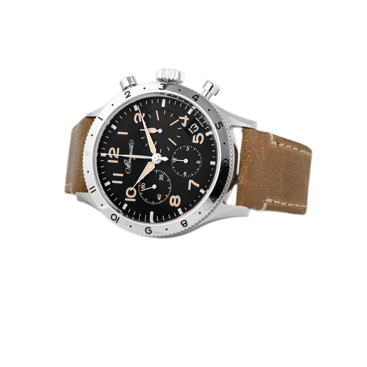 Breguet Type XX Chronograph Stainless Steel Black Dial 40mm 2067ST/92/3WU Full Set