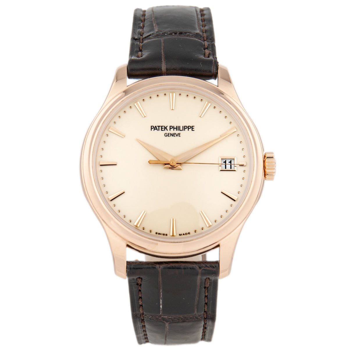 Patek Philippe Calatrava Date Rose Gold Ivory Dial 39mm 5227R-001 Full Set