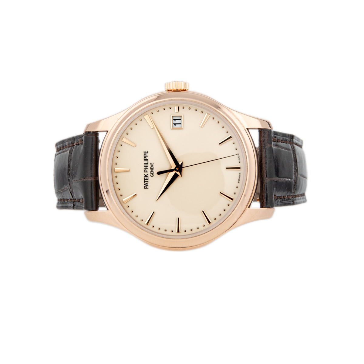 Patek Philippe Calatrava Date Rose Gold Ivory Dial 39mm 5227R-001 Full Set
