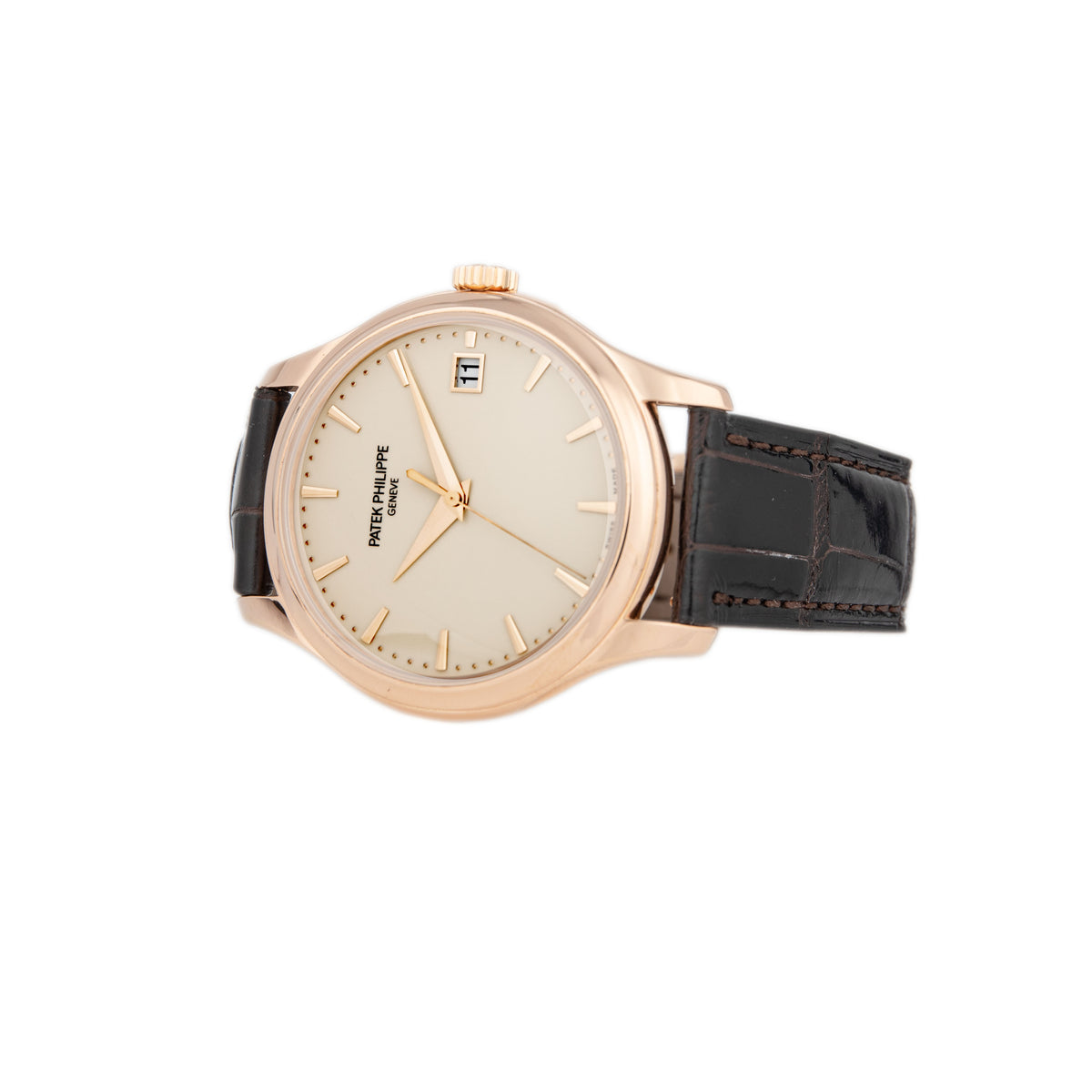 Patek Philippe Calatrava Date Rose Gold Ivory Dial 39mm 5227R-001 Full Set