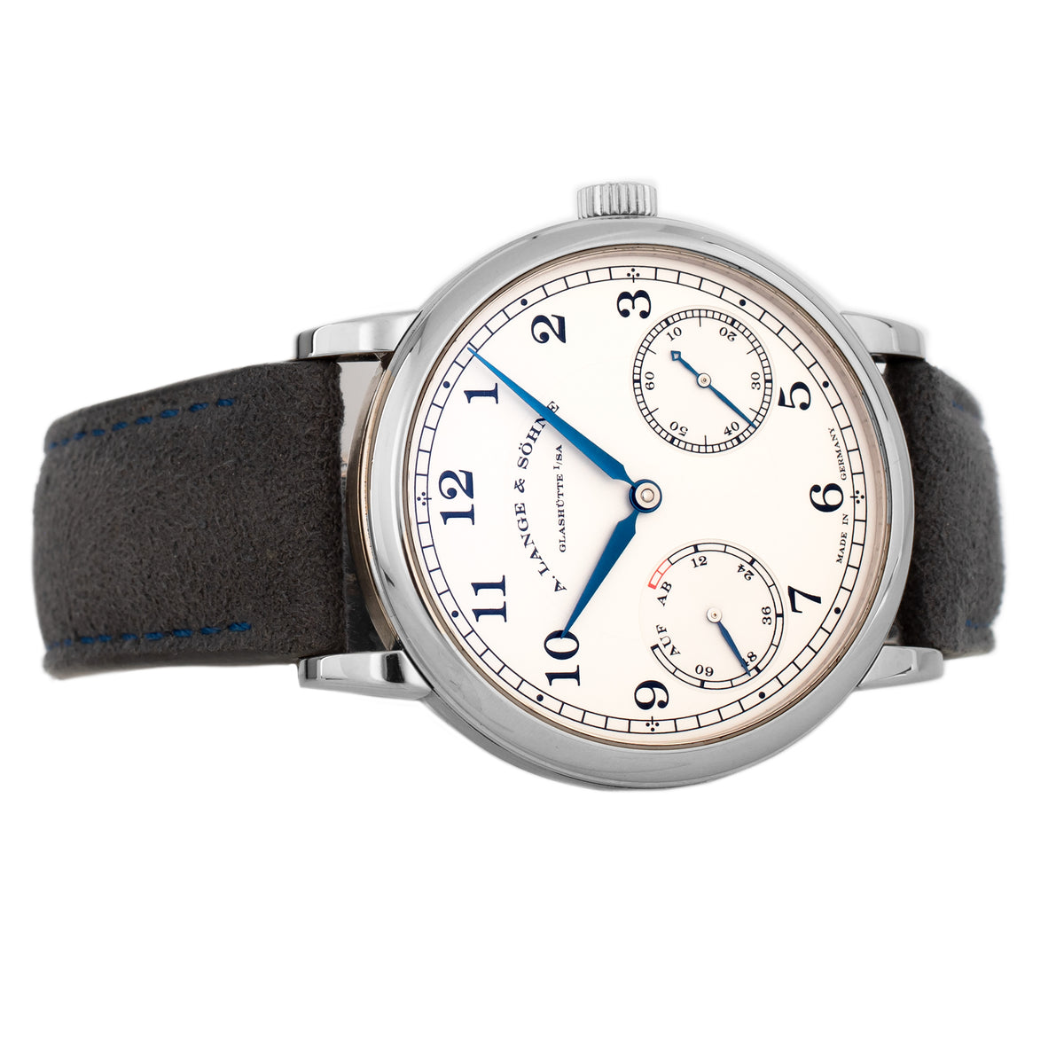A. Lange & Sohne 1815 Up/Down White Gold Silver Dial 39mm 234.026 Full Set