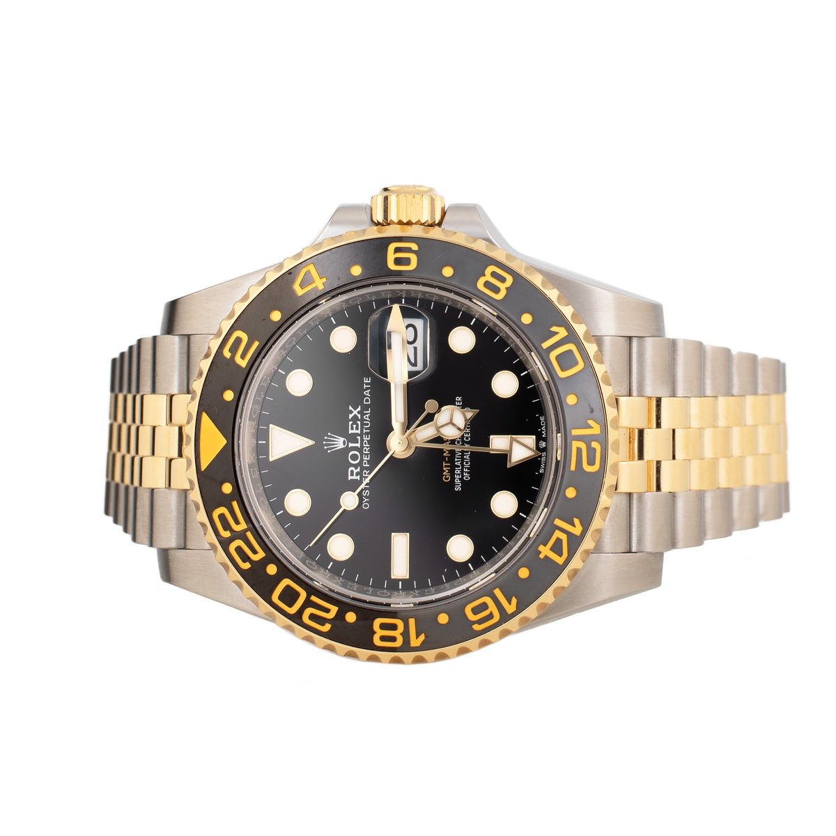 Rolex GMT-Master II Stainless Steel & Yellow Gold Black Dial Jubilee 40mm 126713GRNR Full Set