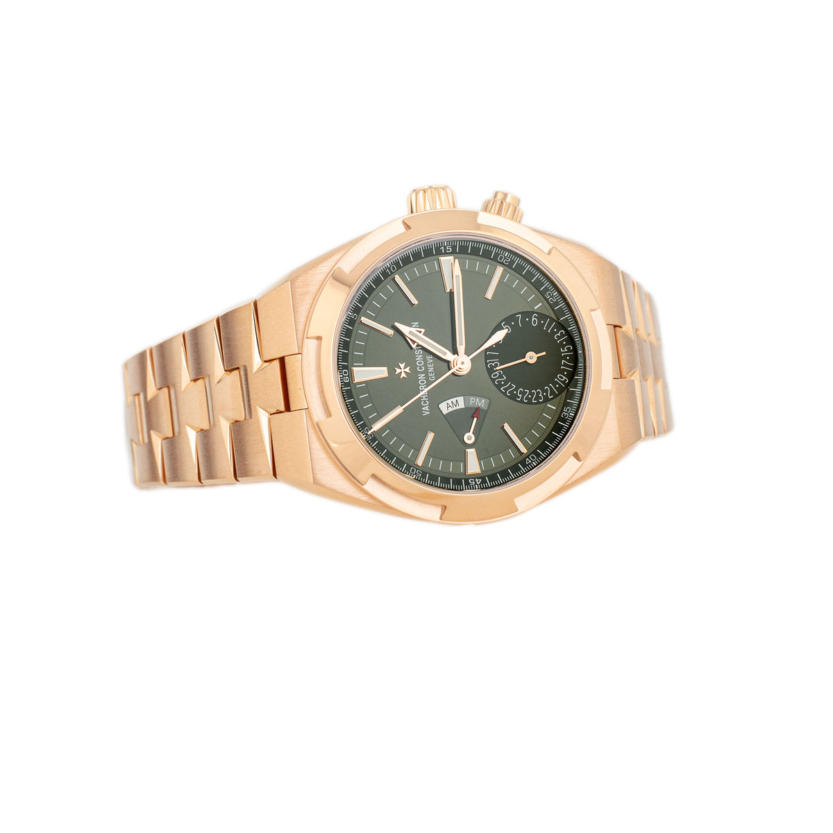 Vacheron Constantin Overseas Dual Time Rose Gold Green Dial 41mm 7920V/210R-B965 Full Set