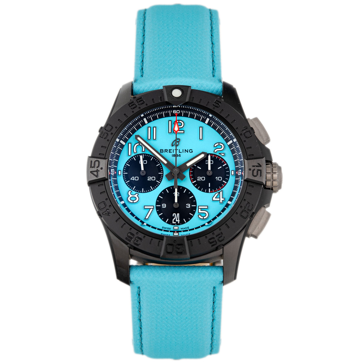 Breitling Avenger B01 Chronograph 42 Night Mission Ceramic Blue Dial 42mm SB0146101L1X1