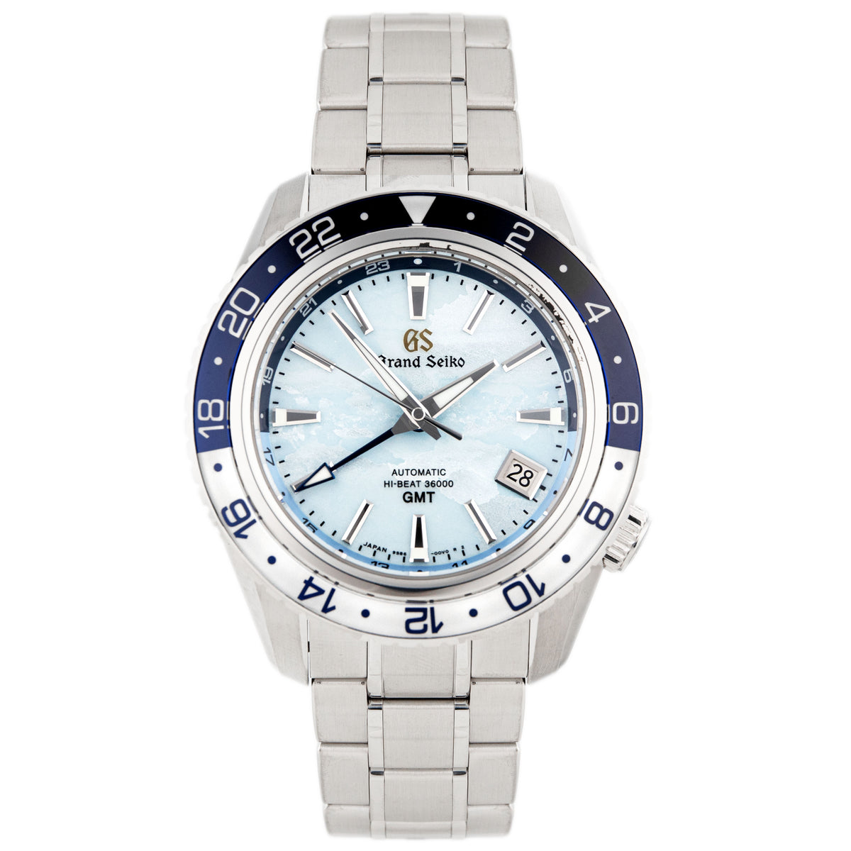 Grand Seiko Sport Collection Hi-Beat 36000 Stainless Steel Blue Dial 44.2mm SBGJ275 Full Set