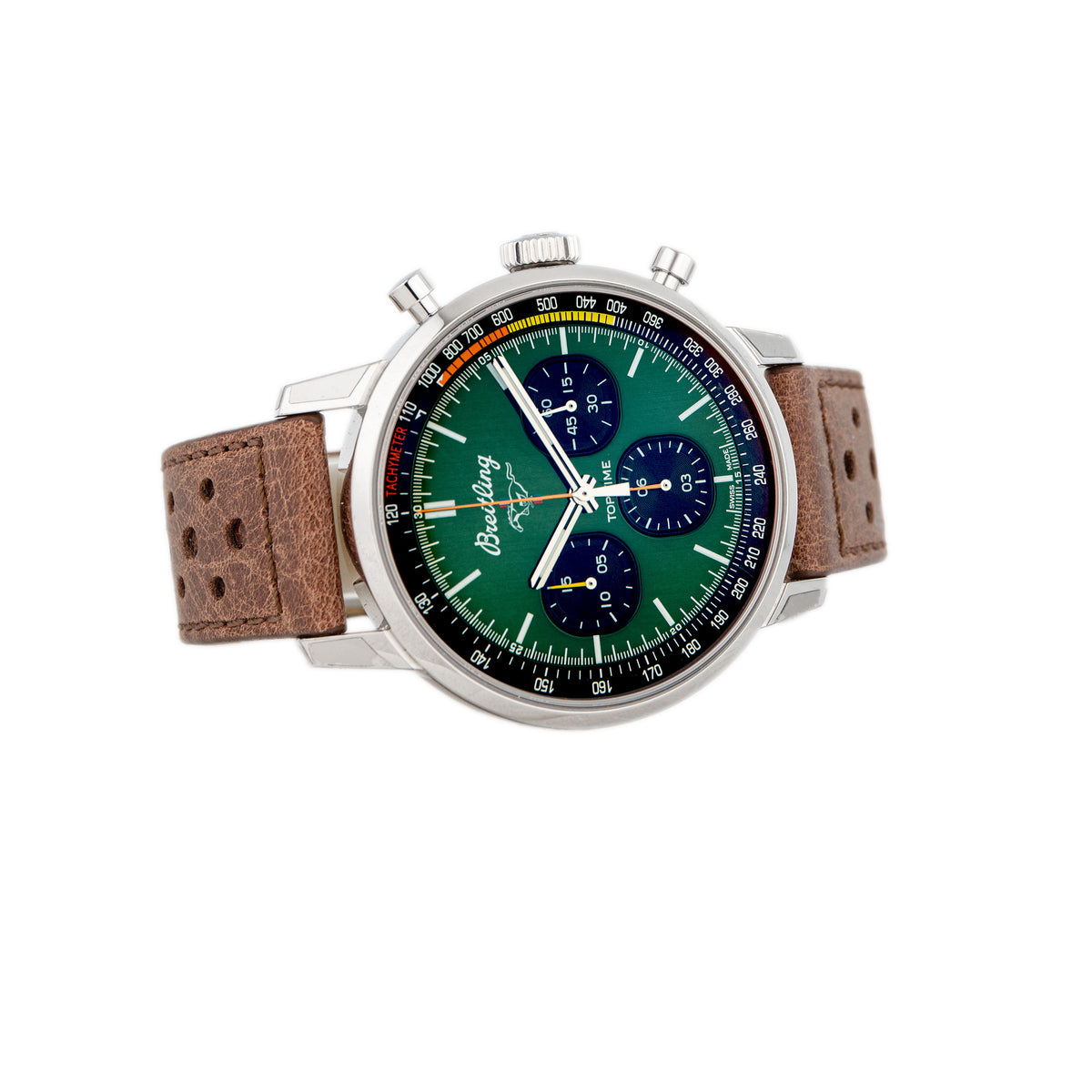 Breitling Top Time B01 Ford Mustang Stainless Steel Green Dial 42mm A253101a1l1x1
