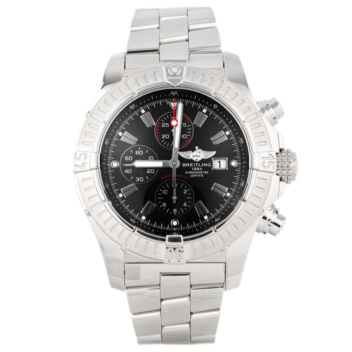 Breitling Super Avenger Stainless Steel Black Dial 48mm A1337011/B907/135A