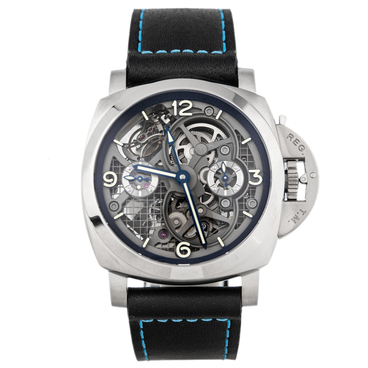 Panerai Luminor Tourbillon GMT Titanium Skeleton Dial 47mm PAM00767