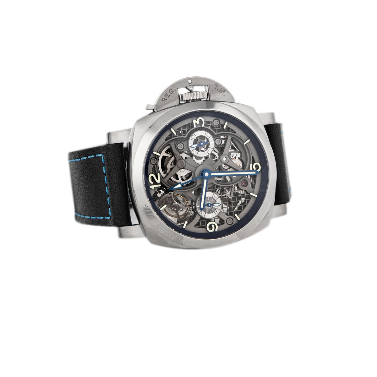 Panerai Luminor Tourbillon GMT Titanium Skeleton Dial 47mm PAM00767