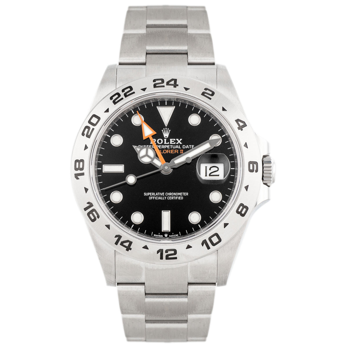 Rolex Explorer II Stainless Steel Black Dial 42mm 226570 Full Set