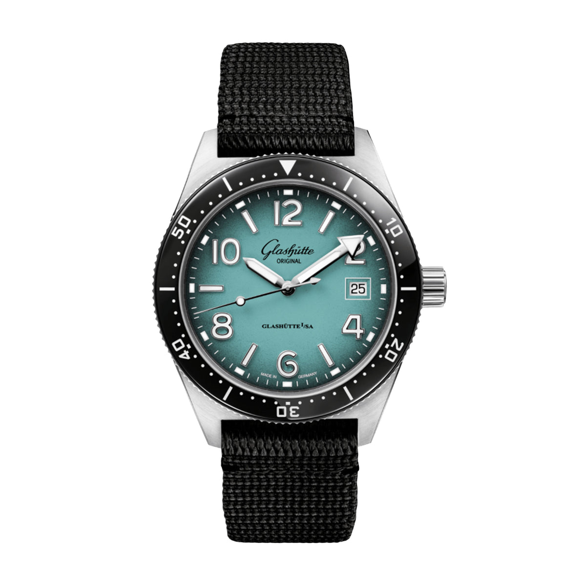 Glashutte Original SeaQ "Northern Tide" Watch, 39.5mm Turquoise Dial, 1-39-11-21-60-70