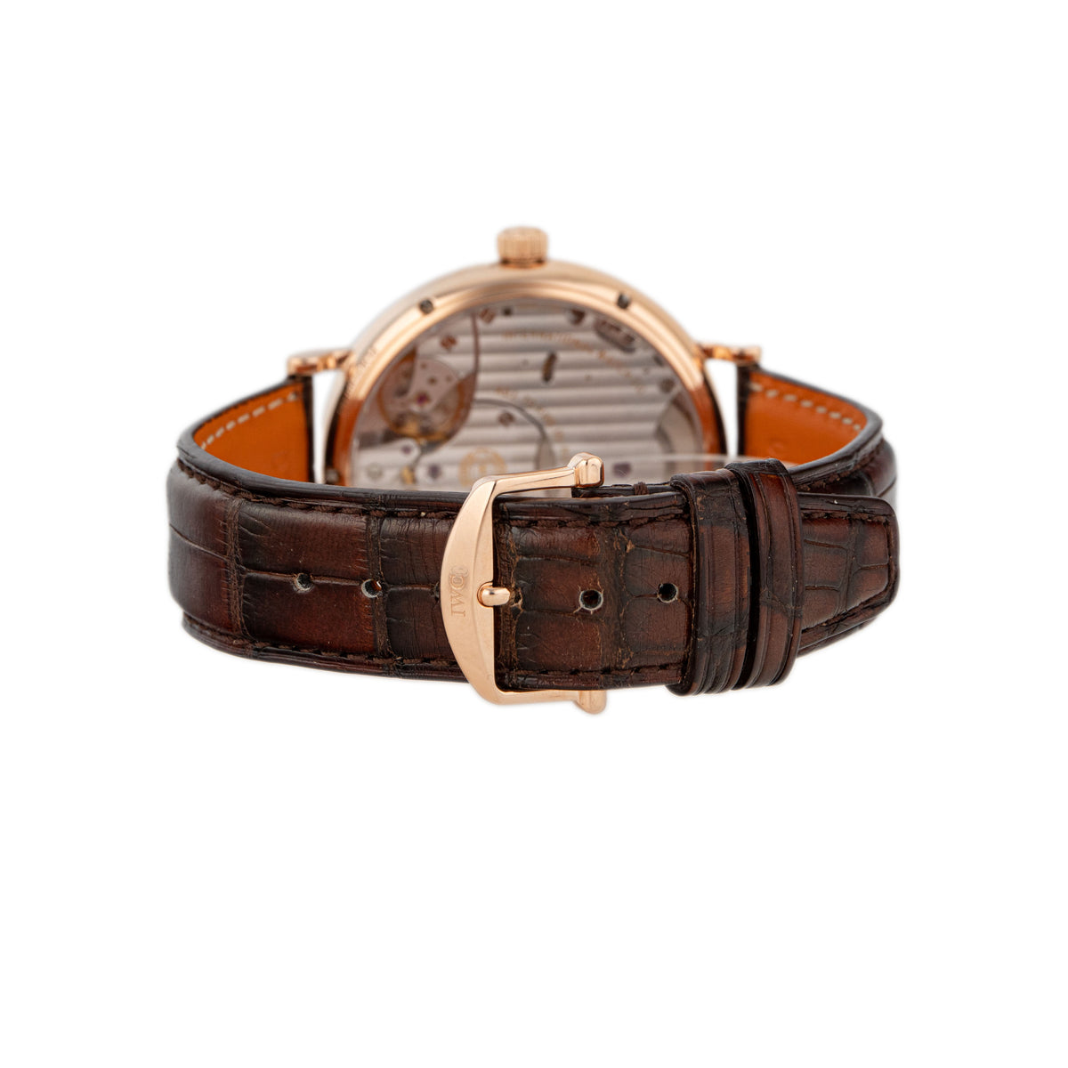 IWC Portofino Hand-Wound Eight Days Rose Gold Gray Dial 45mm IW510104 Full Set