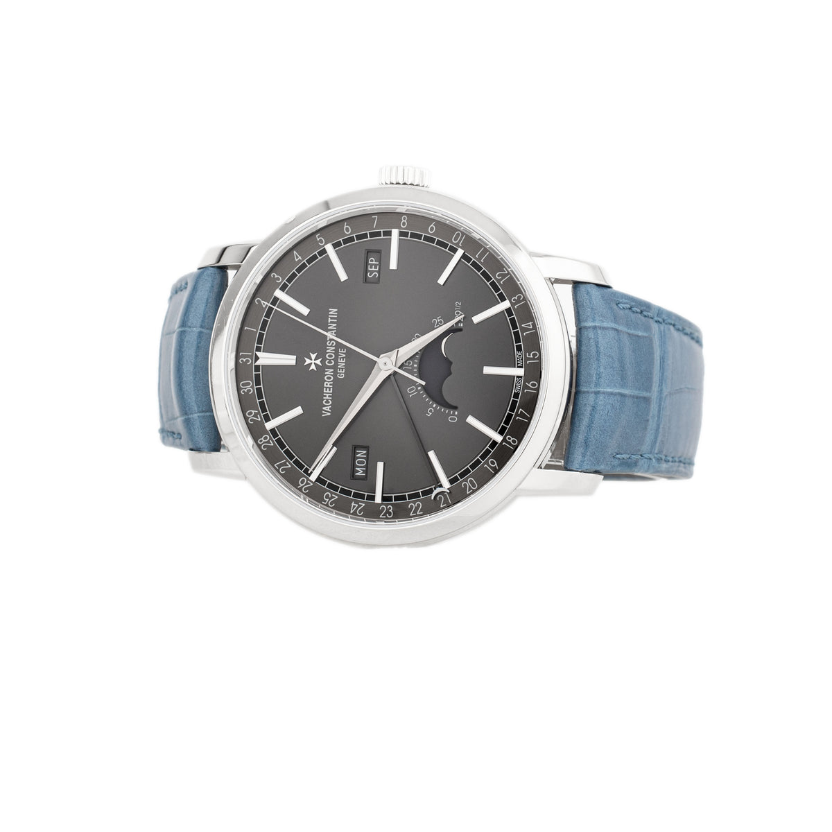Vacheron Constantin Traditionnelle Complete Calendar White Gold Gray Dial 41mm 4010T/000G-B740 Full Set