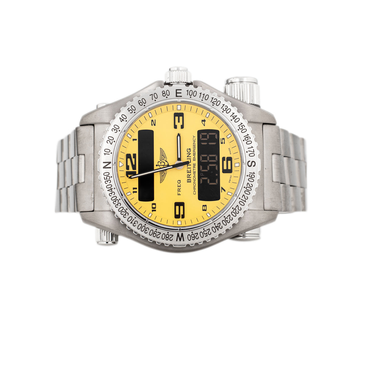Breitling Professional Emergency Titanium Yellow Dial 43mm E76321 Full Set