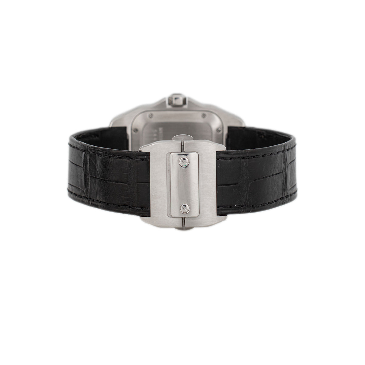 Cartier Santos 100 Stainless Steel Silver Dial 33x35.6mm W20106X8 Full Set