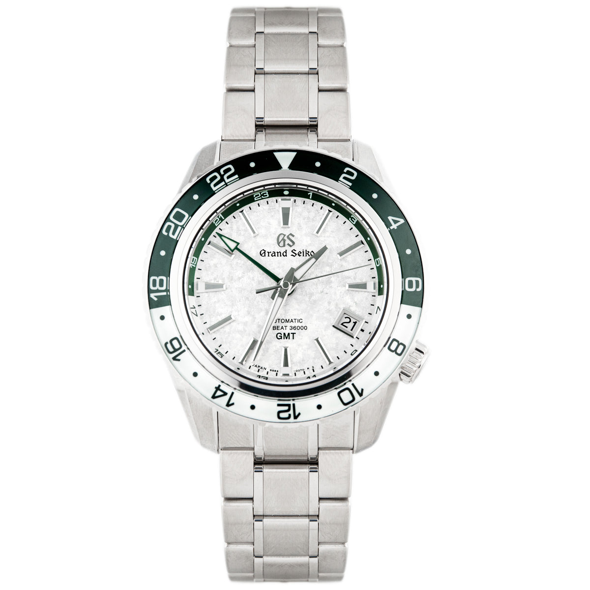 Grand Seiko Sport Collection GMT Stainless Steel White Dial 44.2mm SBGJ277 Full Set