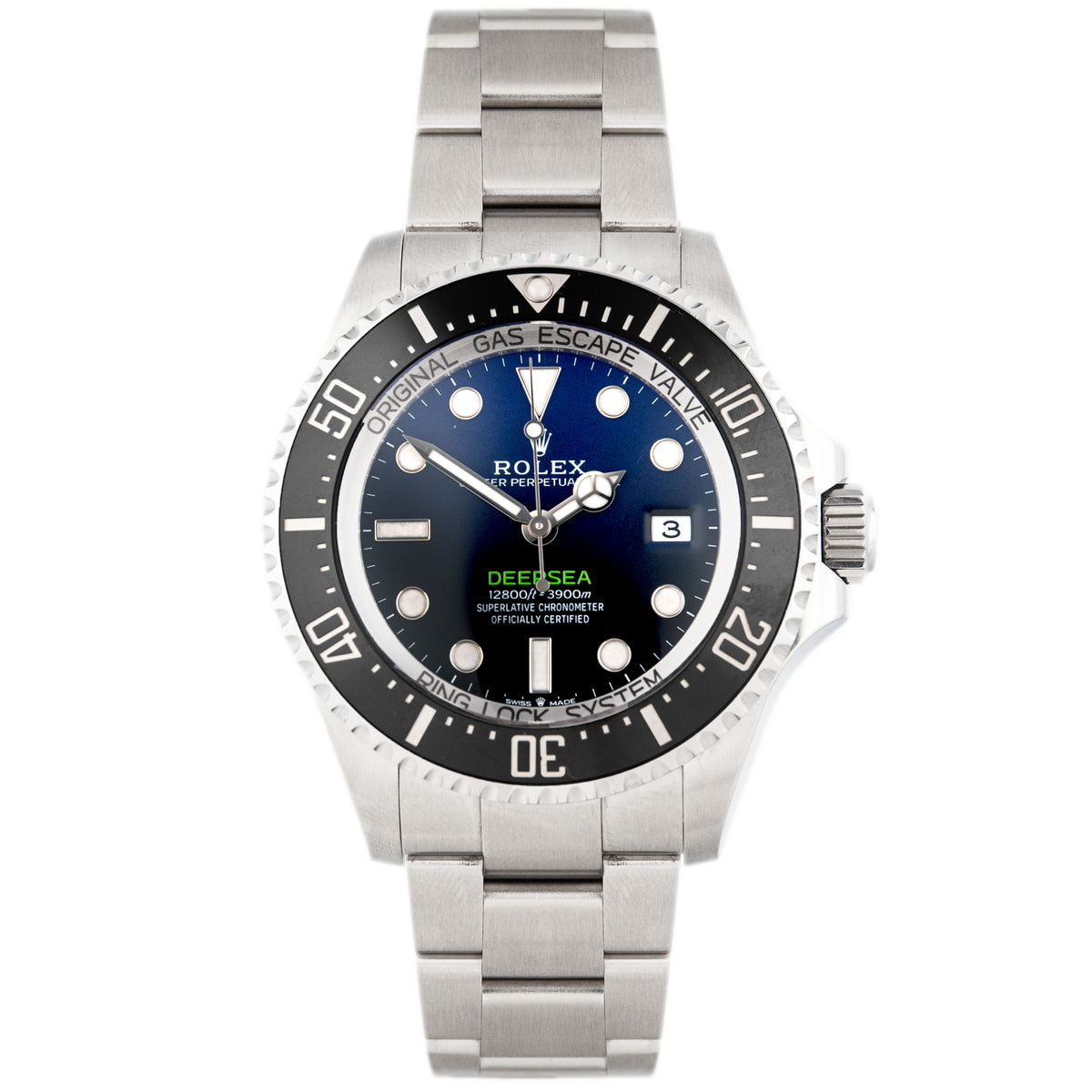 Roles Sea-Dweller Deepsea James Cameron Stainless Steel Blue Dial 44mm 136660 Full Set