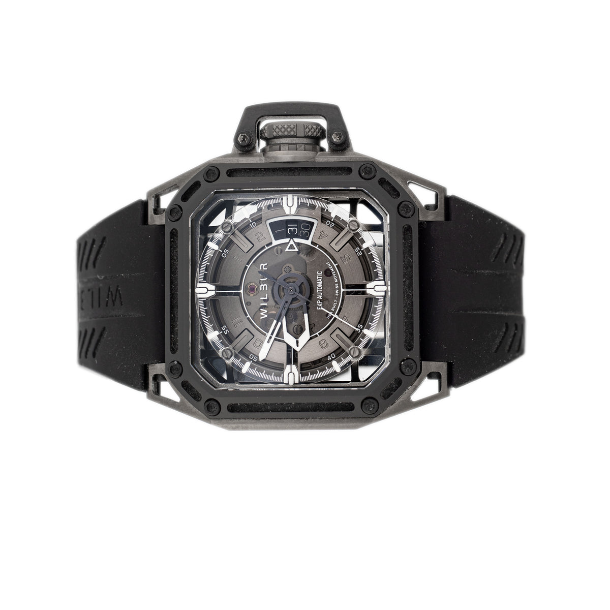 Wilbur EXP-Dark Mode Stainless Steel Ceramic Skeleton Dial 41.5x41.5mm Full Set