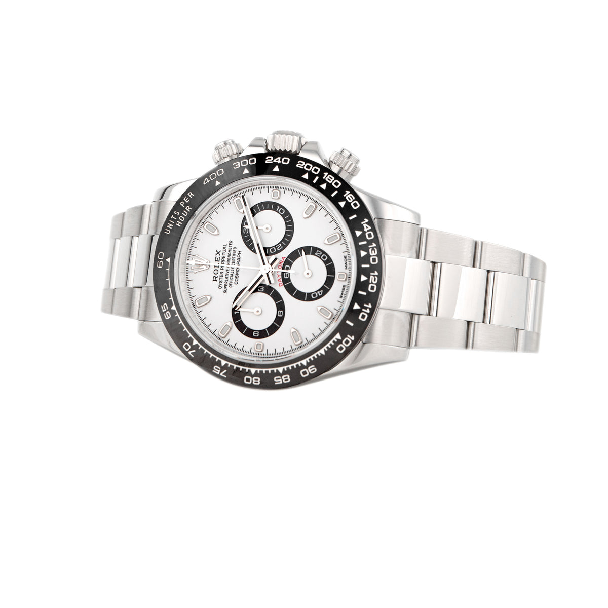 Rolex Cosmograph Daytona Panda Stainless Steel White Dial 40mm 116500LN Full Set