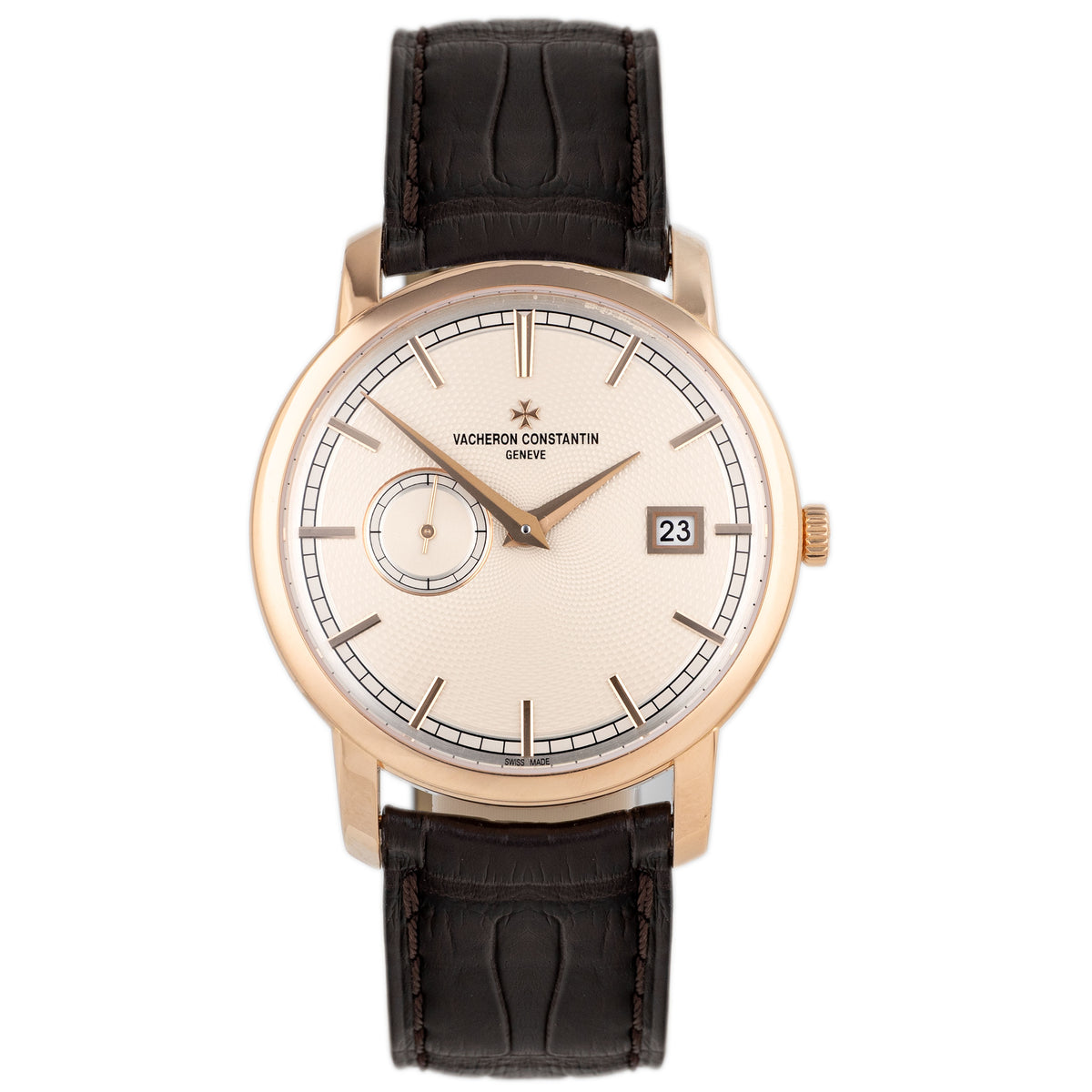 Vacheron Constantin Traditionnelle Rose Gold Silver Dial 38mm 87172/000R-B167 Full Set