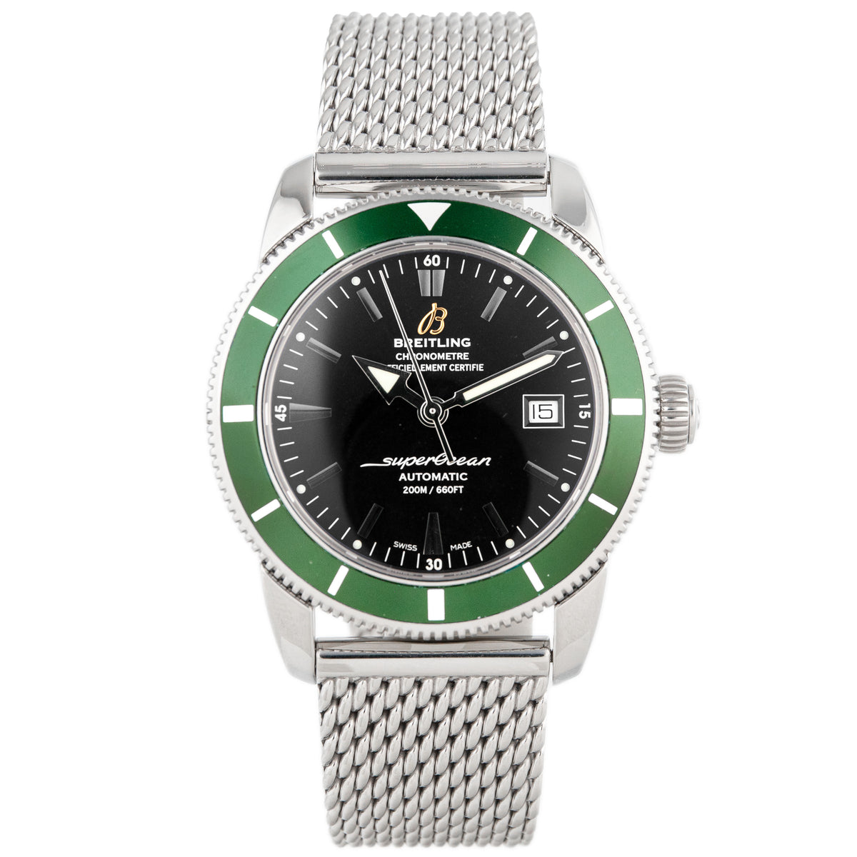 Breitling Superocean Heritage Stainless Steel Black Dial 42mm A17321 Full Set