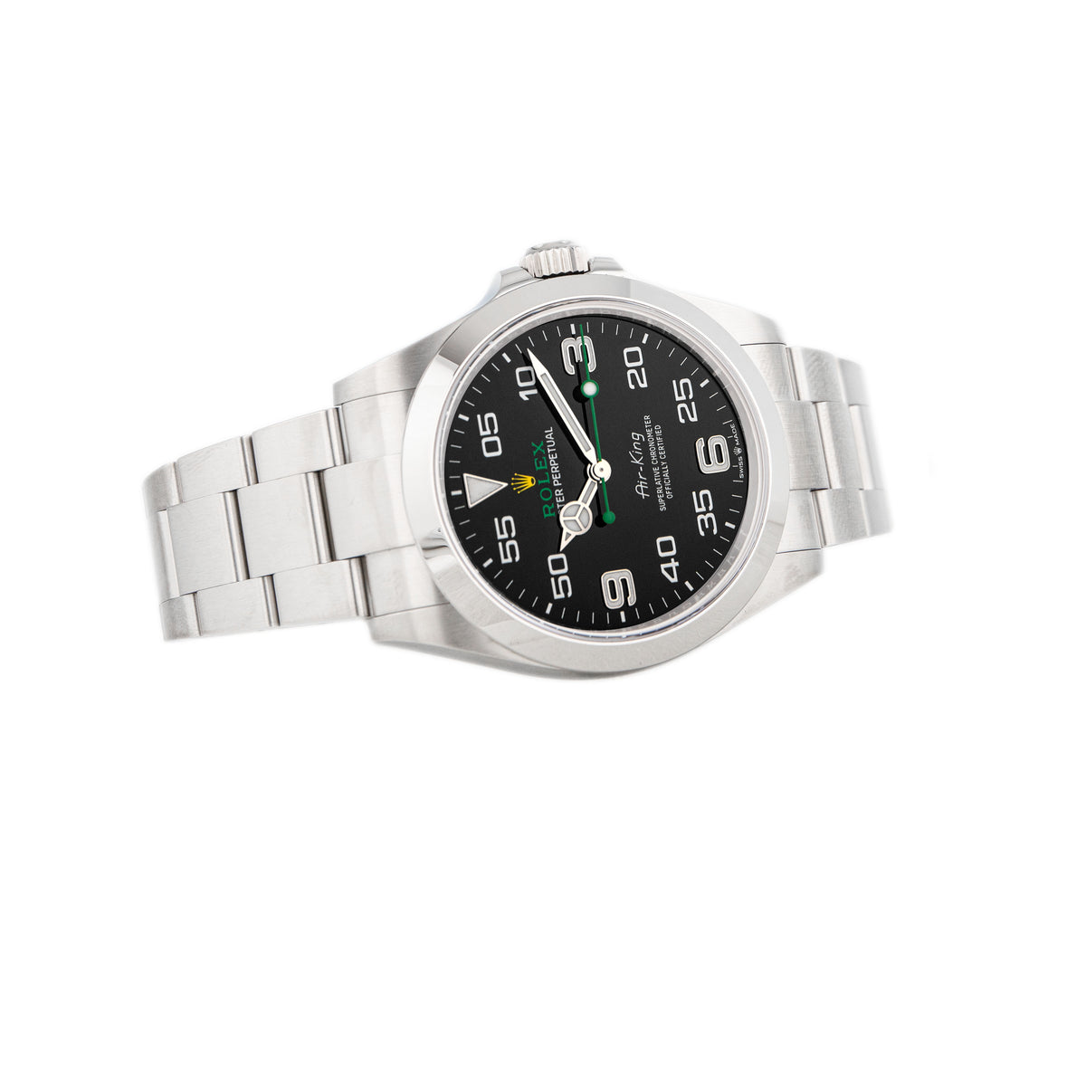 Rolex Air-King Stainless Steel Black Dial 40mm 126900 Full Set