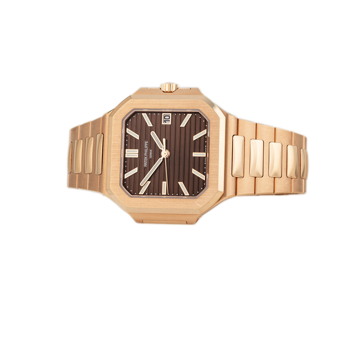 Patek Philippe Cubitus Rose Gold Brown Dial 40mm 7128/1R Full Set