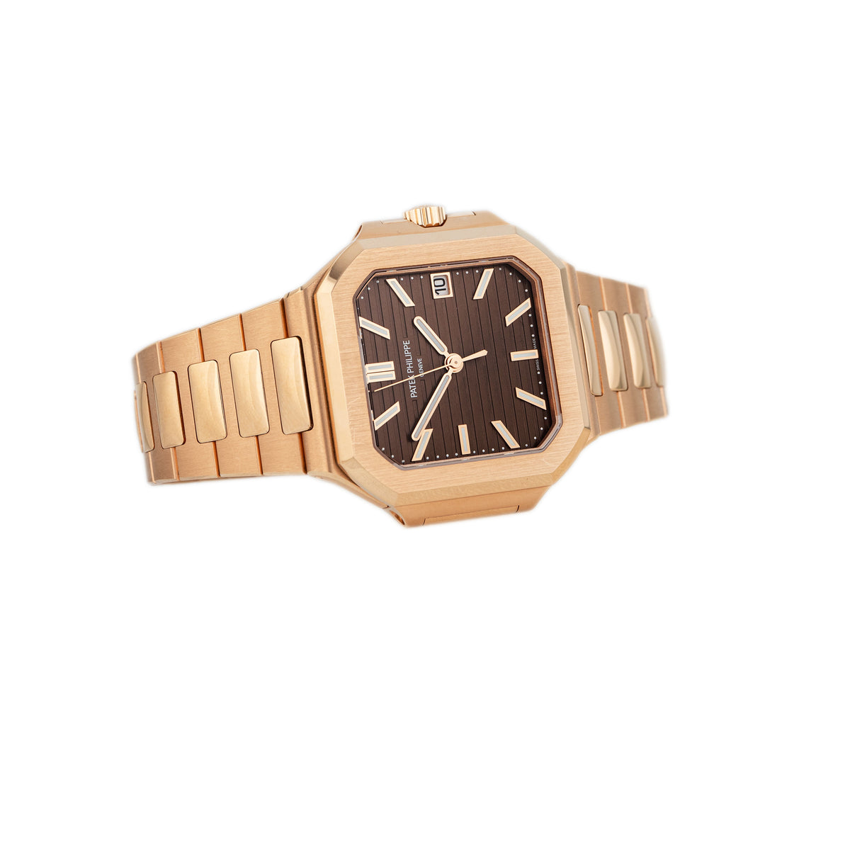 Patek Philippe Cubitus Rose Gold Brown Dial 40mm 7128/1R Full Set